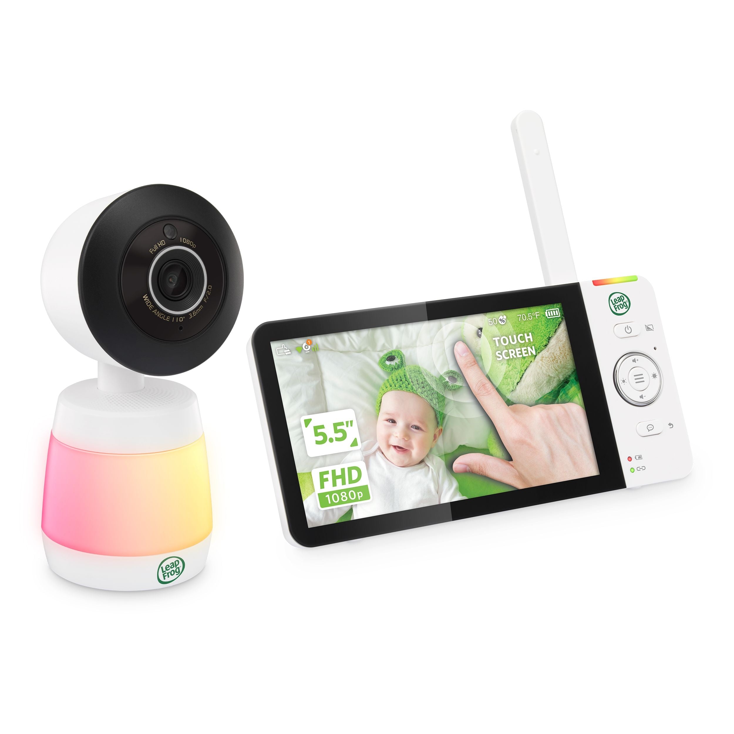 Leapfrog LF2936FHD-Touch Fernzugriff Pan & Tilt Smart Video Baby Monitor mit Farb-Nachtsicht, 5,5 in Bildschirm
