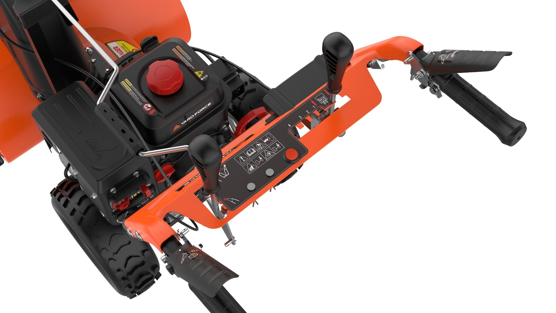 YardForce 24-in 212cc 2-stufiger Schneebläser mit Stahlrutsche