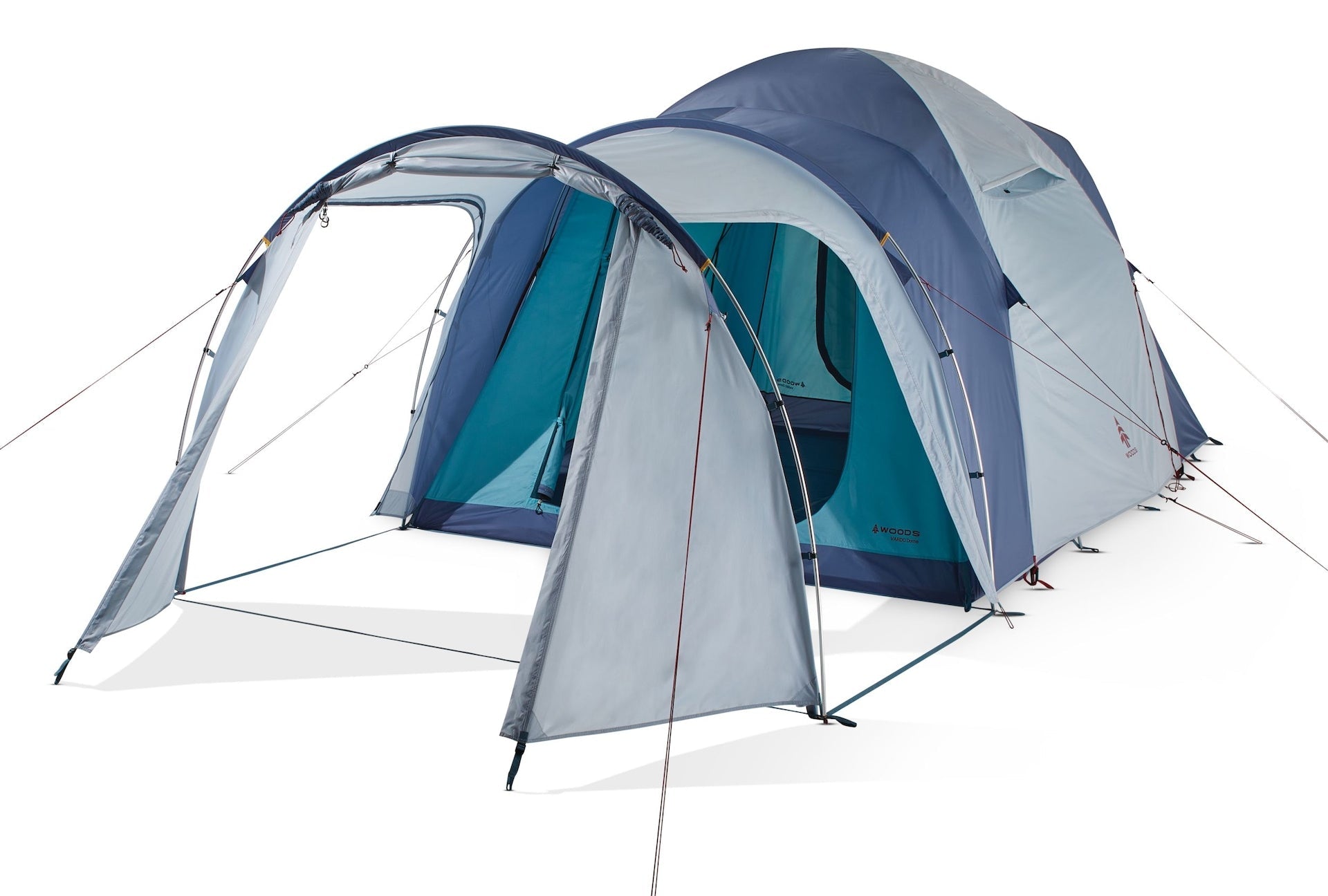 Woods vardo 6-Personen-Campingzelt, blau
