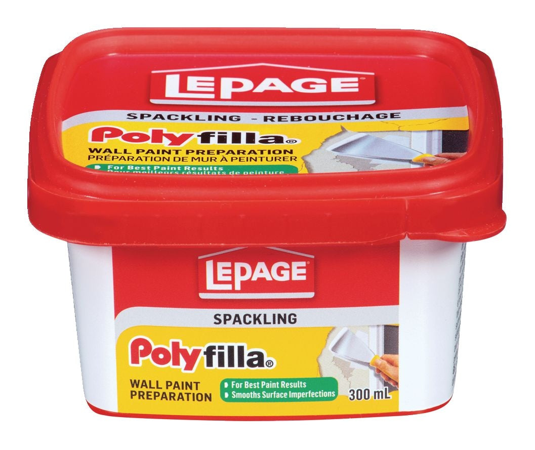 LePage Polyfilla-Wandlackzubereitung, Loch-/Rißreparaturfüller, weiß