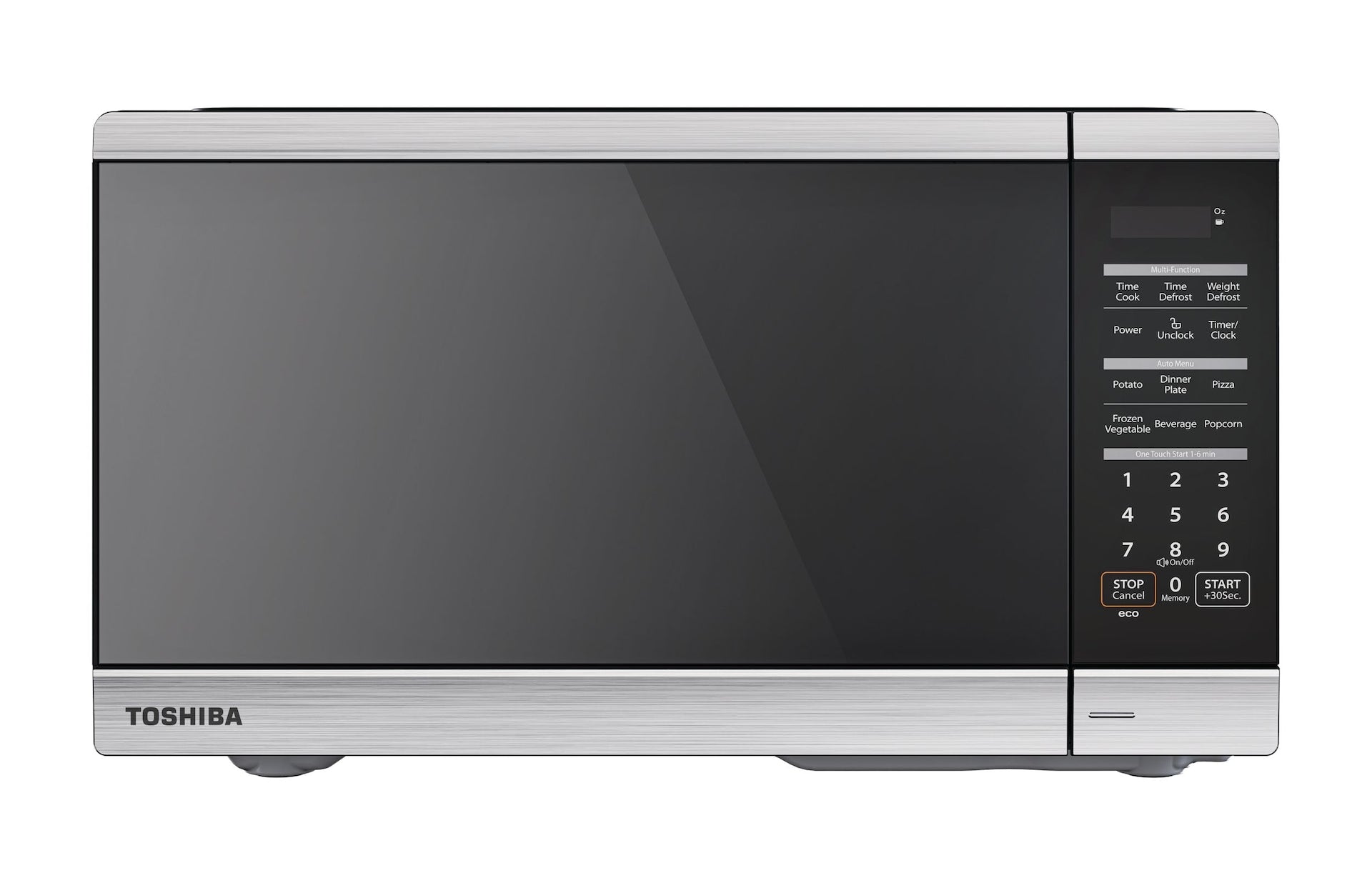Toshiba ML3-EM16PAI(SS)/CA Arbeitsplatte Mikrowelle mit intelligenter Sensor Kochen, 1200W, 1,6-cu.ft, Edelstahl
