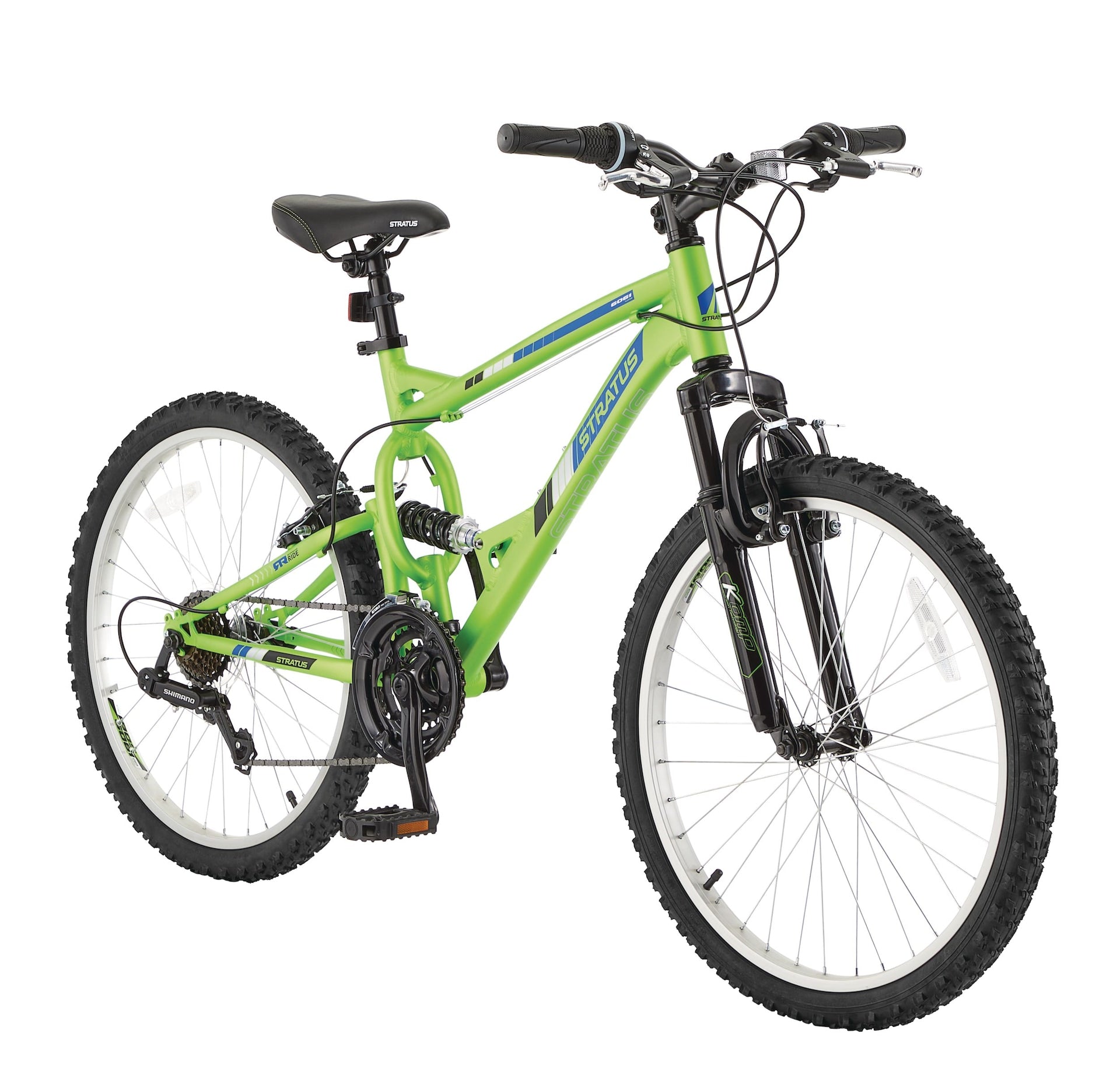 Stratus richter adult bike, 21-Gang-Fahrrad, 24-in-Rad, Fahrrad für Erwachsene/Jugendliche, grün
