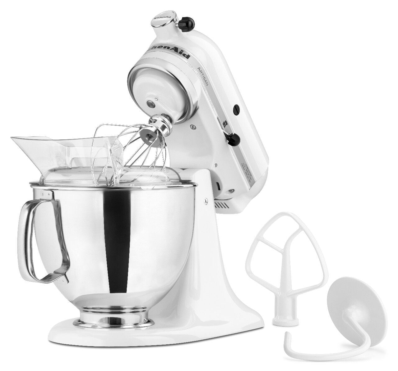 KitchenAid handwerklicher 5-Quart-Kippkopf-Ständermischer, weiß