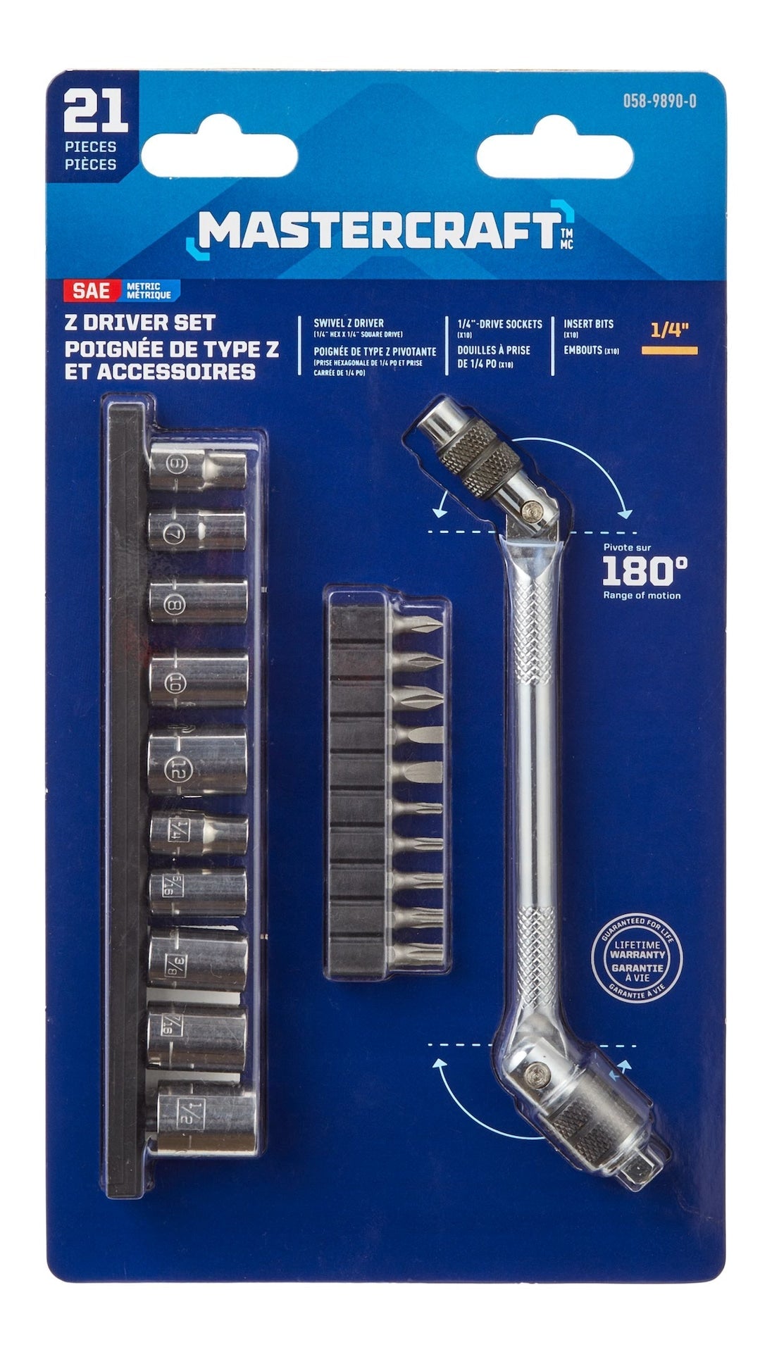 Mastercraft pivot z Treibersatz, 21-pc