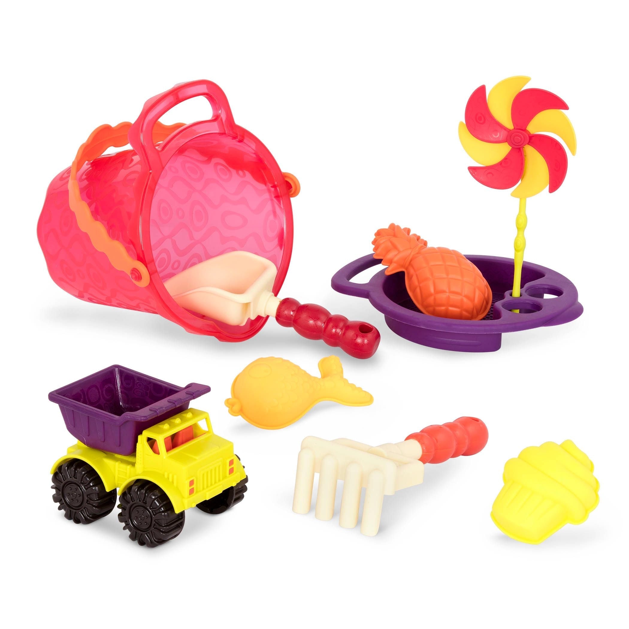 Sands ahoy! Outdoor Strand Sandspielset mit 9 Strandaccessoires, zweisprachig, 9-pc