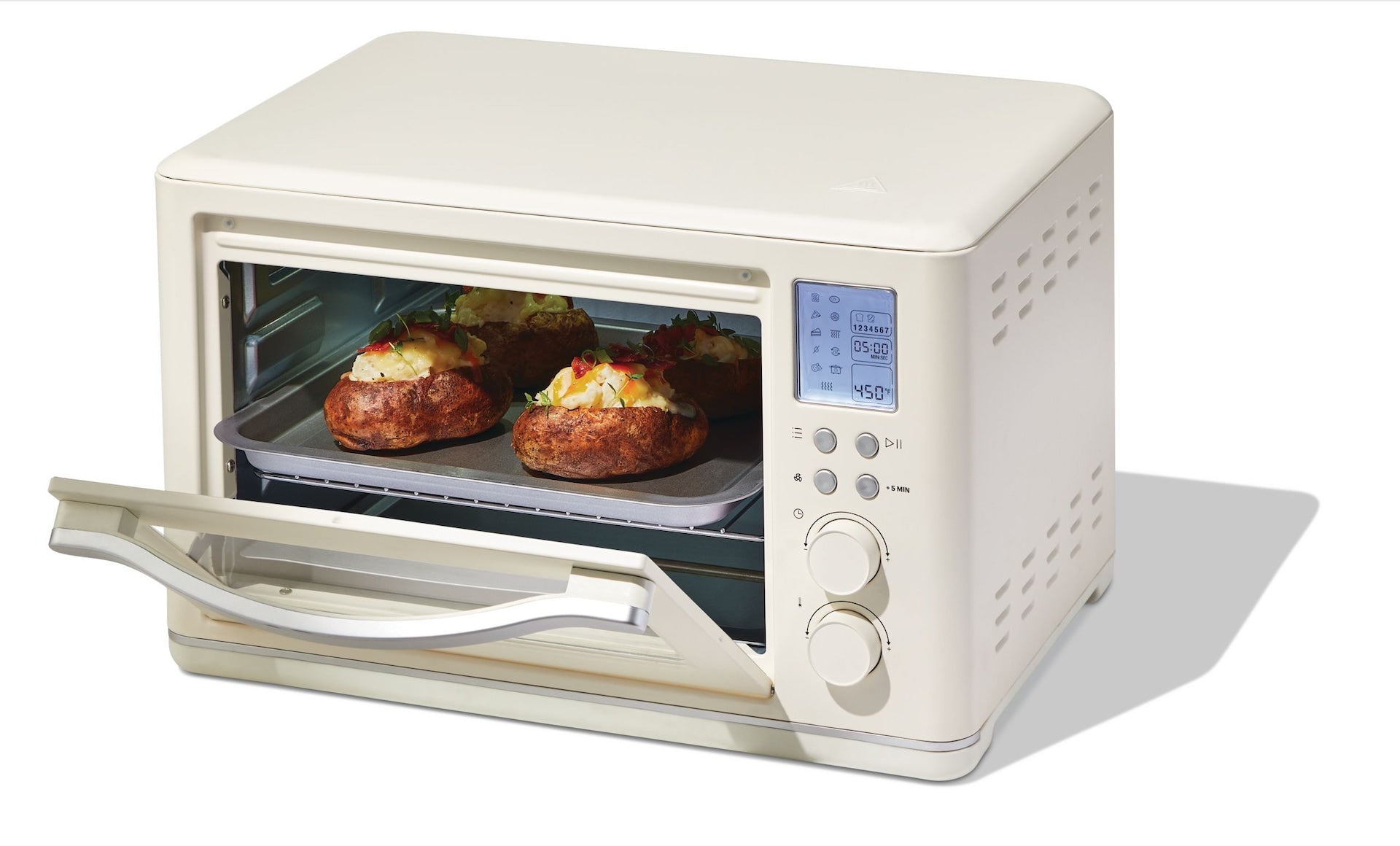 Vida by PADERNO Digitaler, multifunktionaler Fritteusen-Toasterofen mit 11 voreingestellten Funktionen, Shortbread, 6-Scheiben