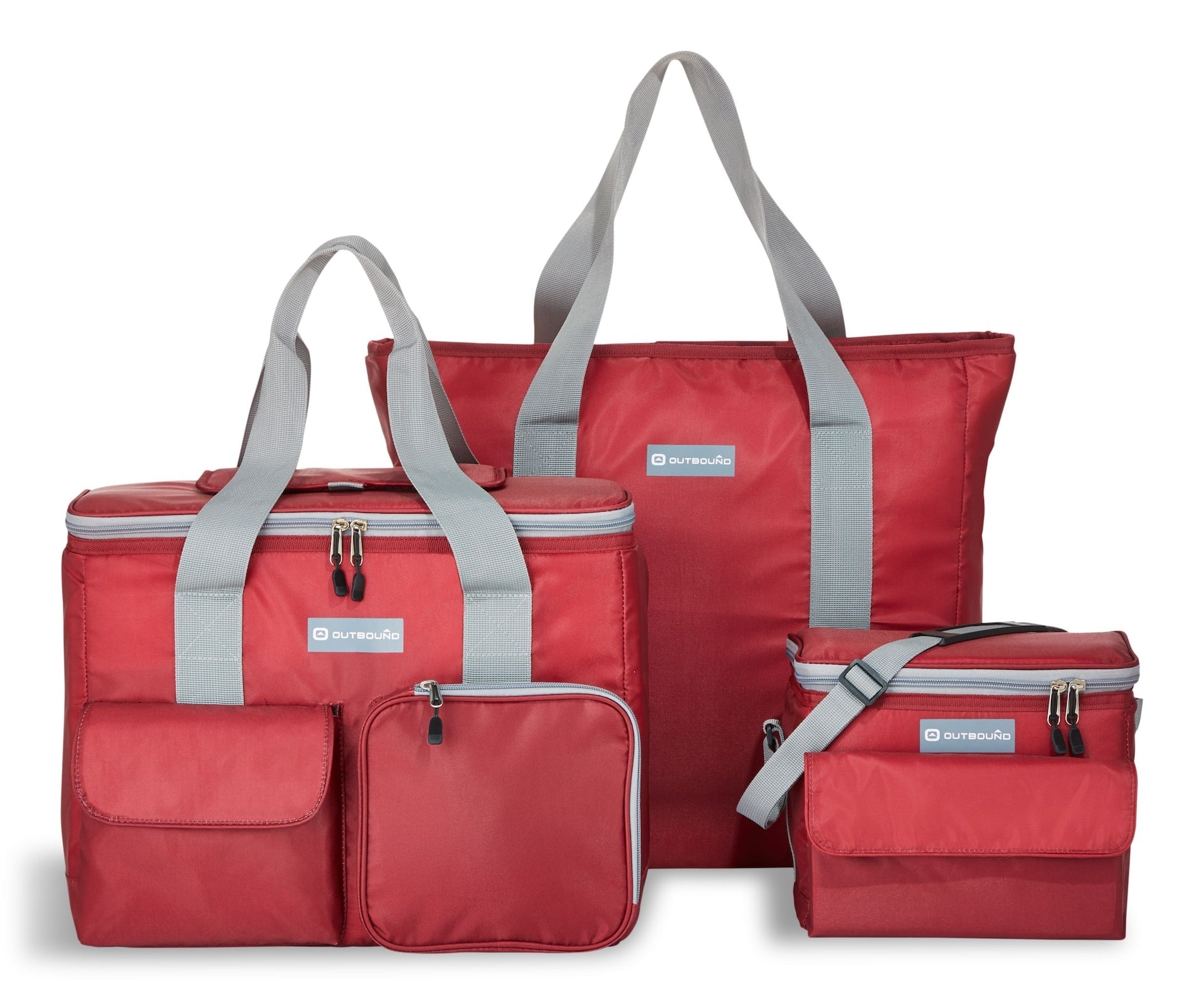 Outbound weicher Kühler und Kombinationskühler, rot, 3-pk