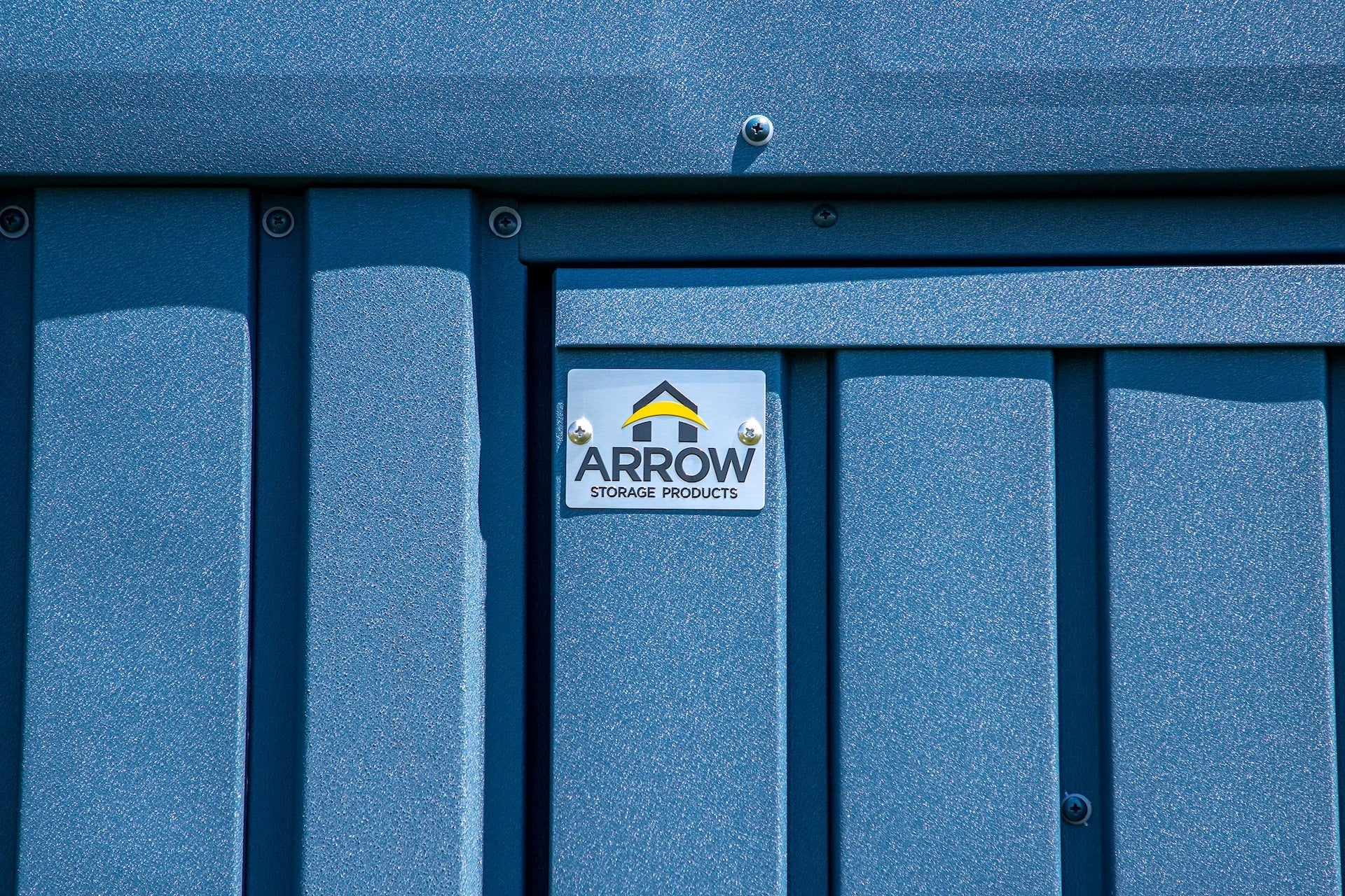 Arrow Elite 12x14-ft blau grau korrosionsbeständiger Stahlschuppen