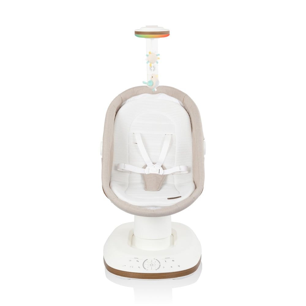 Evenflo elara 2-in-1 smart motion swing und beruhigendes nest, beige