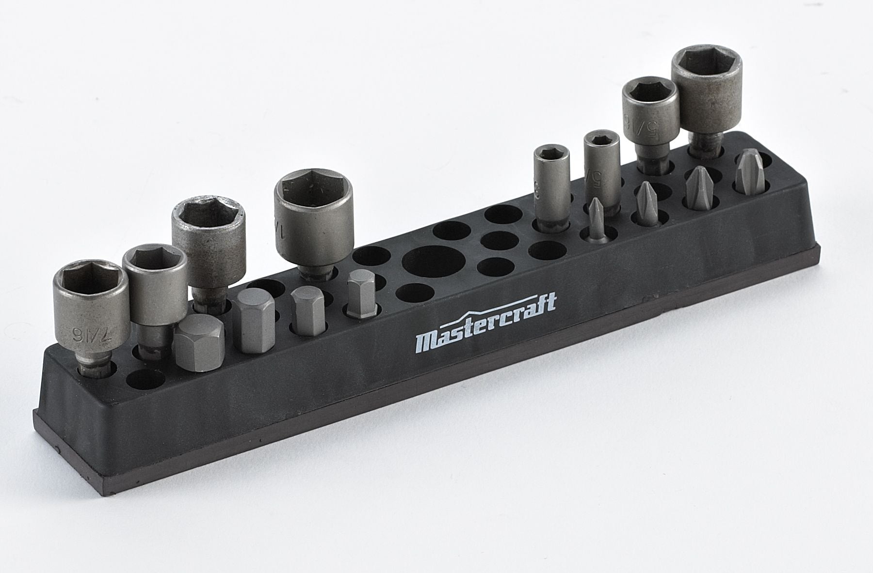 Mastercraft Magnet-Hex-Bit-Halterungsorganisator mit 37 Löchern