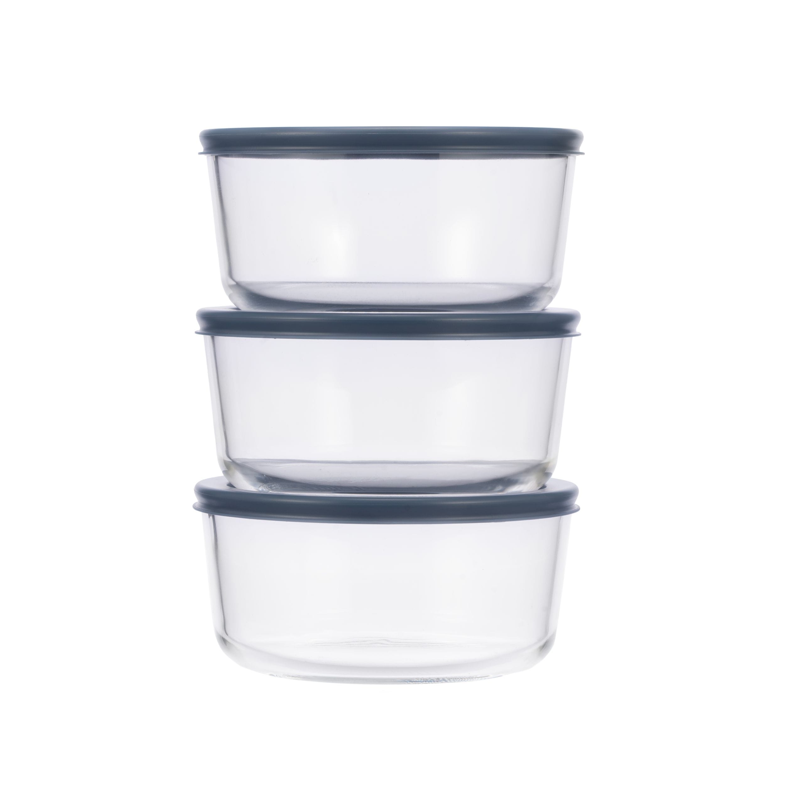 Vida by PADERNO Rundglas-Nahrungsmittelbehälter mit Deckeln, 6-pc