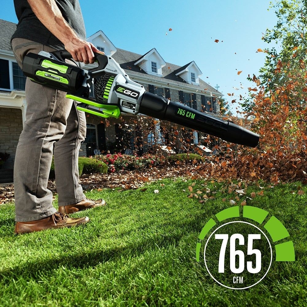 EGO POWER+ 56V bürstenloses Schnurlosgebläse 765 CFM, einschließlich (1) 5.0AH Batterie und (1) 320W Ladegerät, LB7654