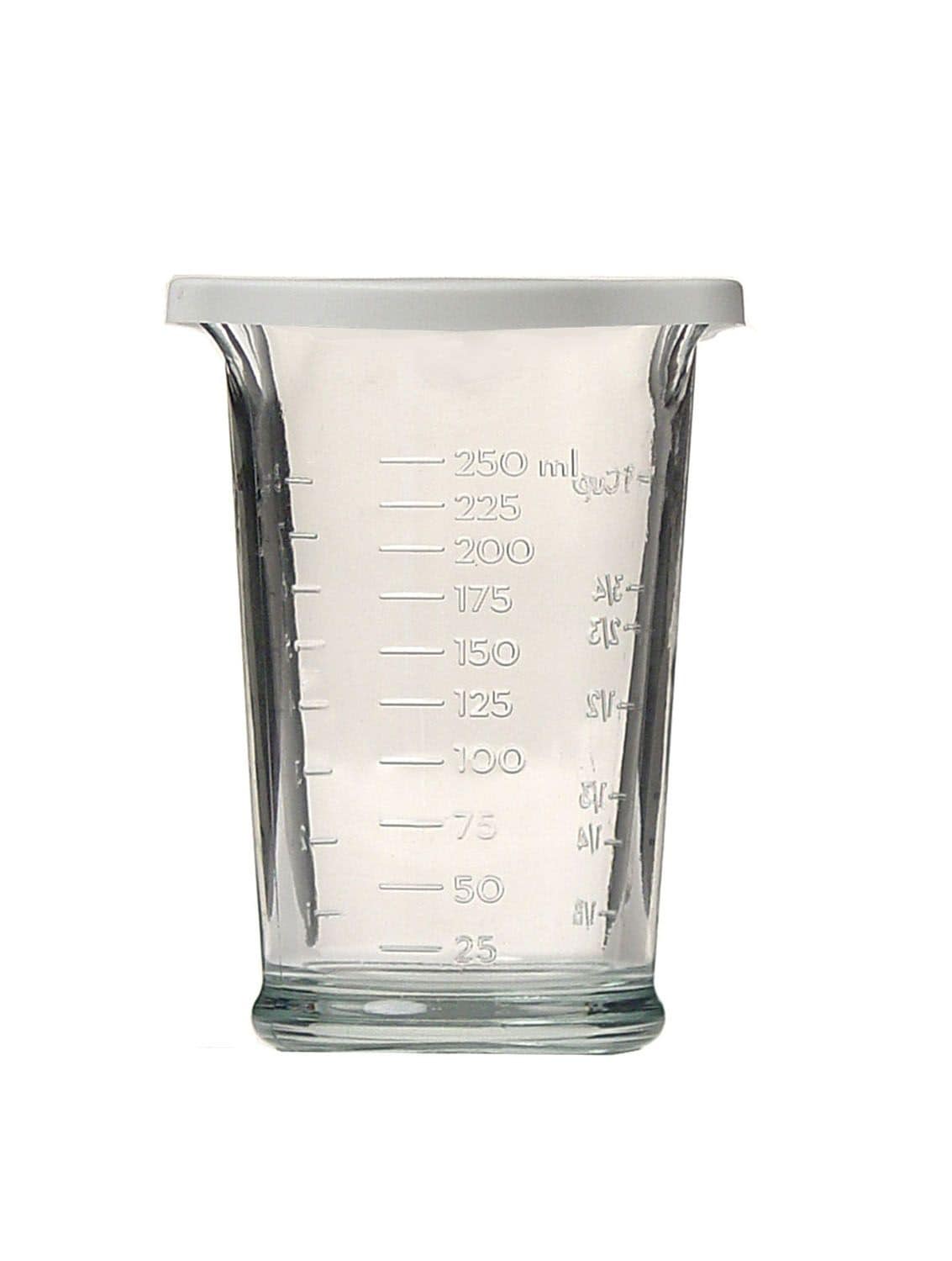 Anchor Hocking Dreifach-Meßbecher mit Kunststoffdeckel, 250 ml