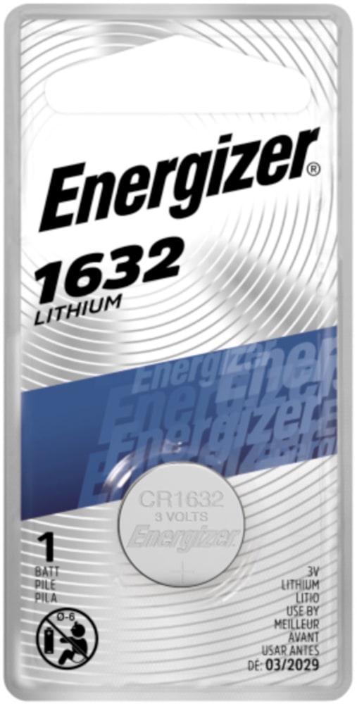 Energizer 1-pk CR1632 3V / 3 Volt Lithium-Münzen-Zellenbatterie
