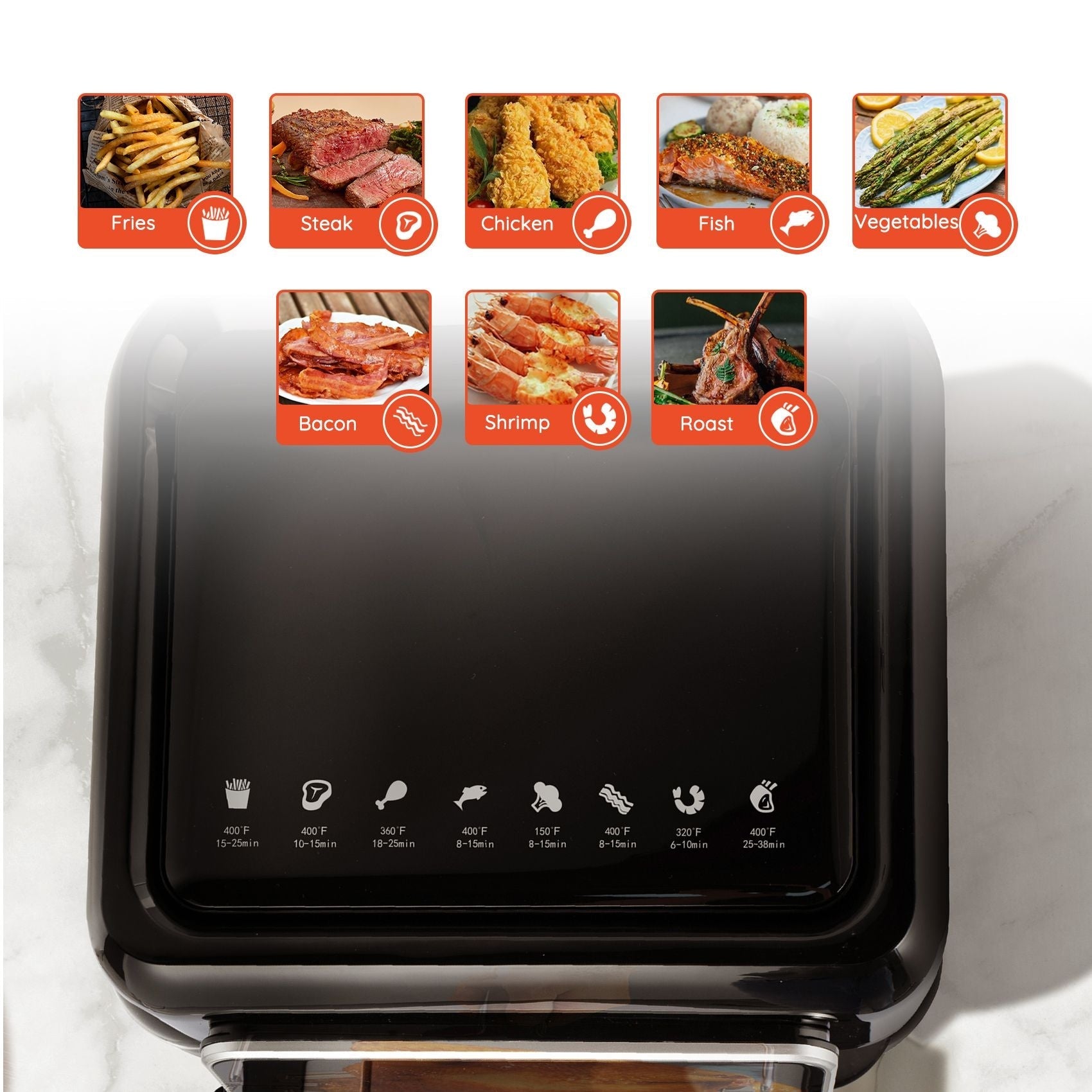 Ultima Cosa Digital Air Fritteuse mit 8 Kochmodi, 12.46-qt