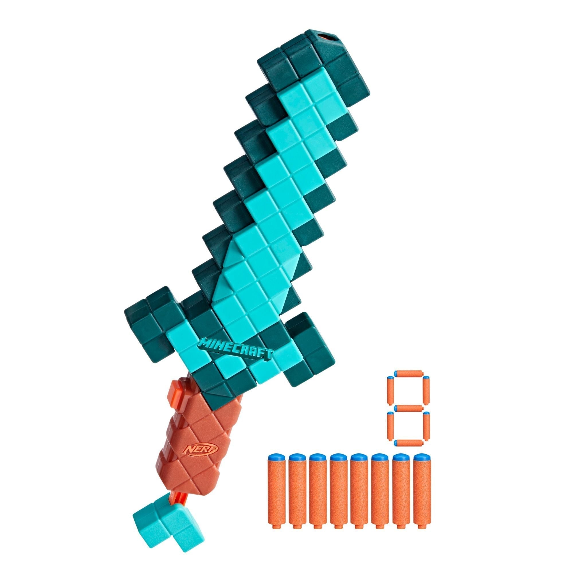 NERF Minecraft Diamant-Schwertpfeilblaser mit 8 N1 Darts