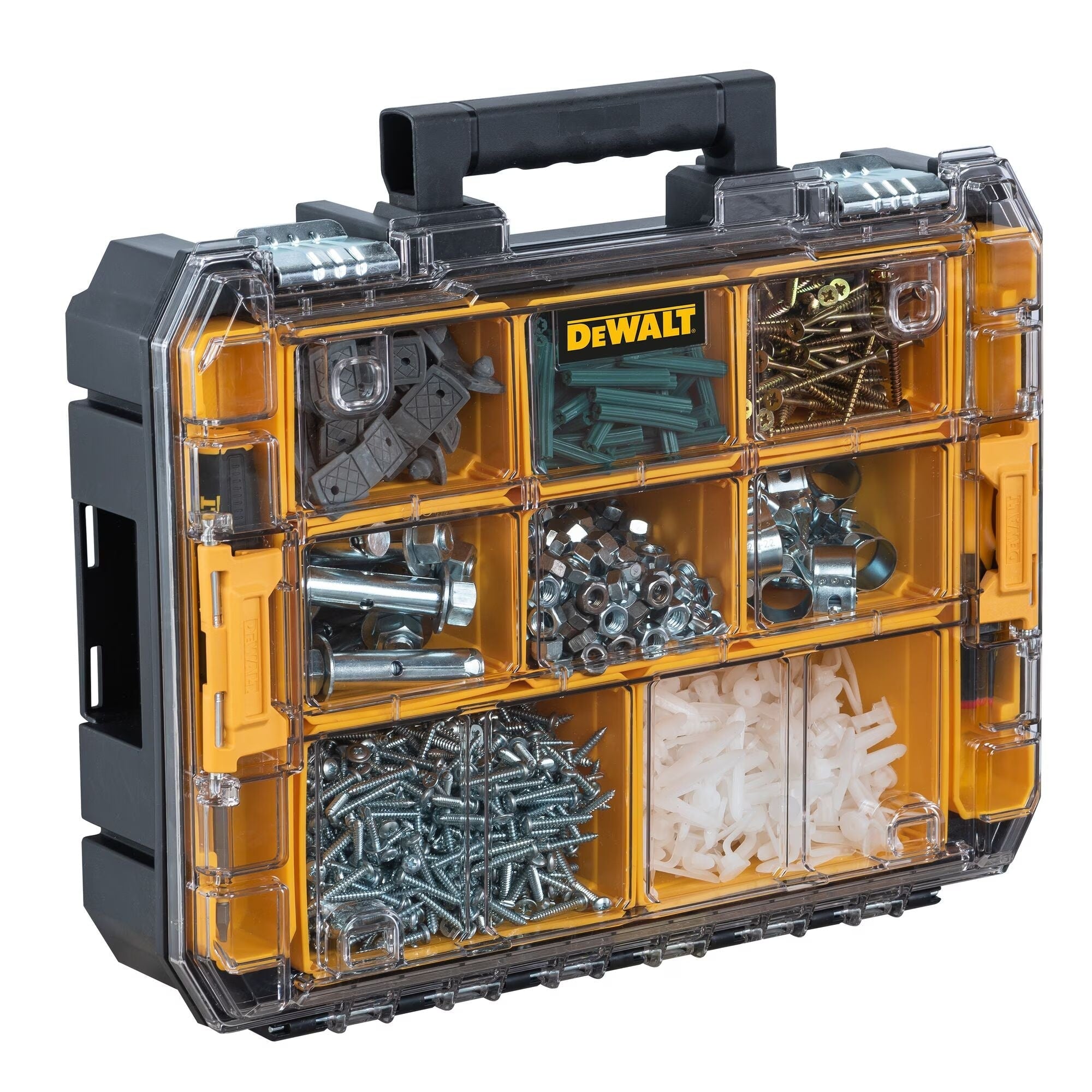 Dewalt TSTAK stapelbarer Organisator mit klarem Deckel, 44-lb