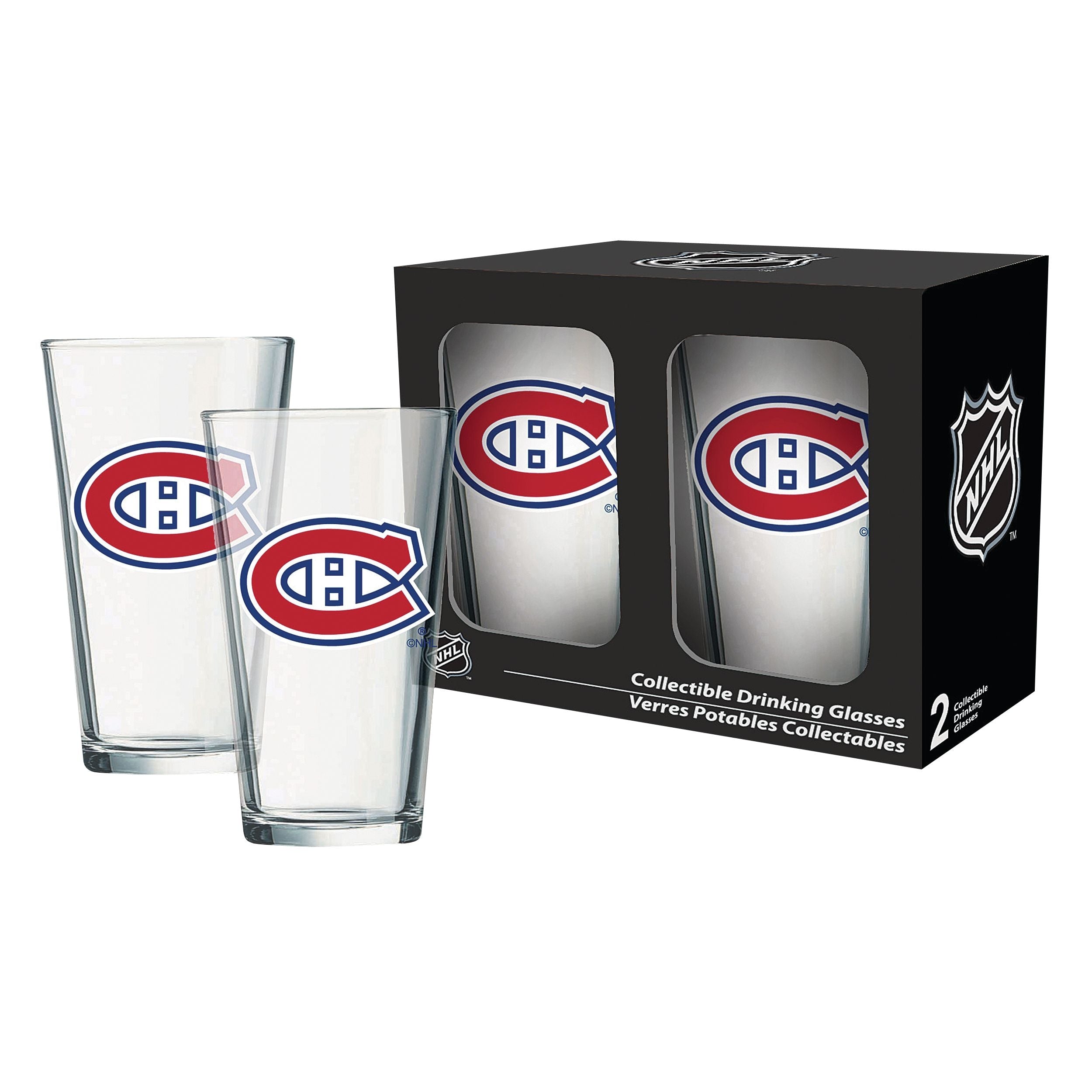 NHL Montreal Canadiens Mixing Pint Glasbox Set, 2-pk, 16-oz