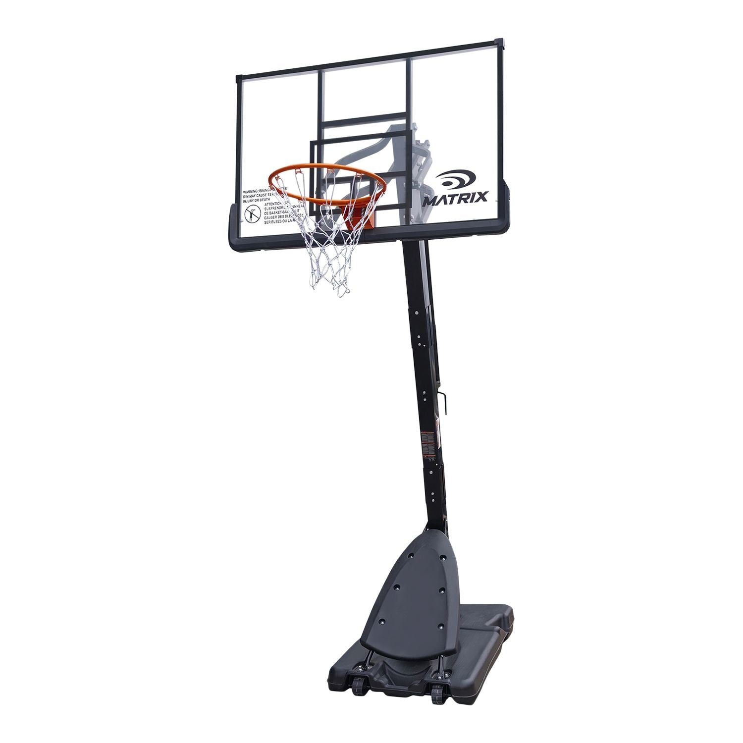 MATRIX tragbares verstellbares Basketballsystem, 54-in