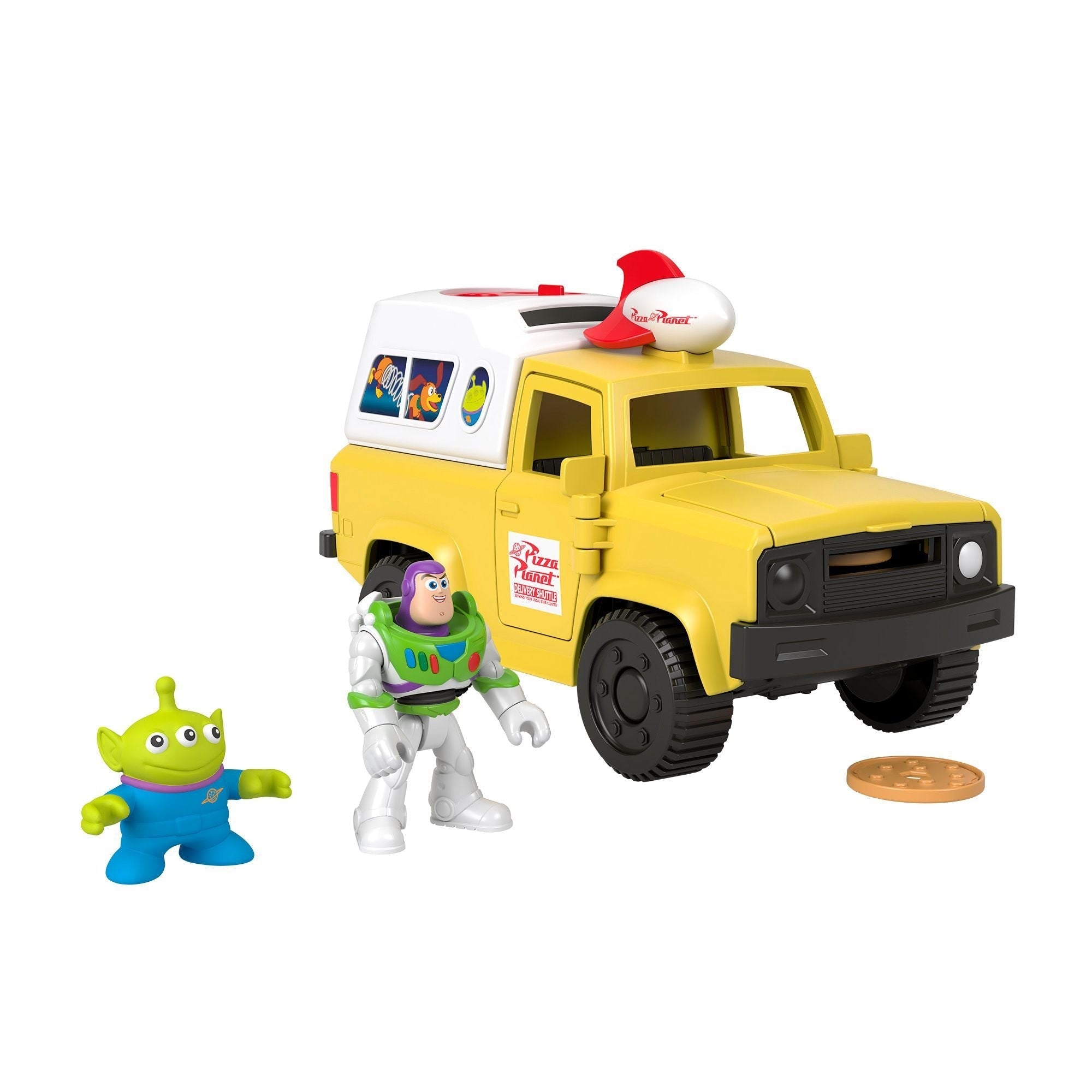 Imaginext TS Pizza Planet Fahrzeug Aufbau