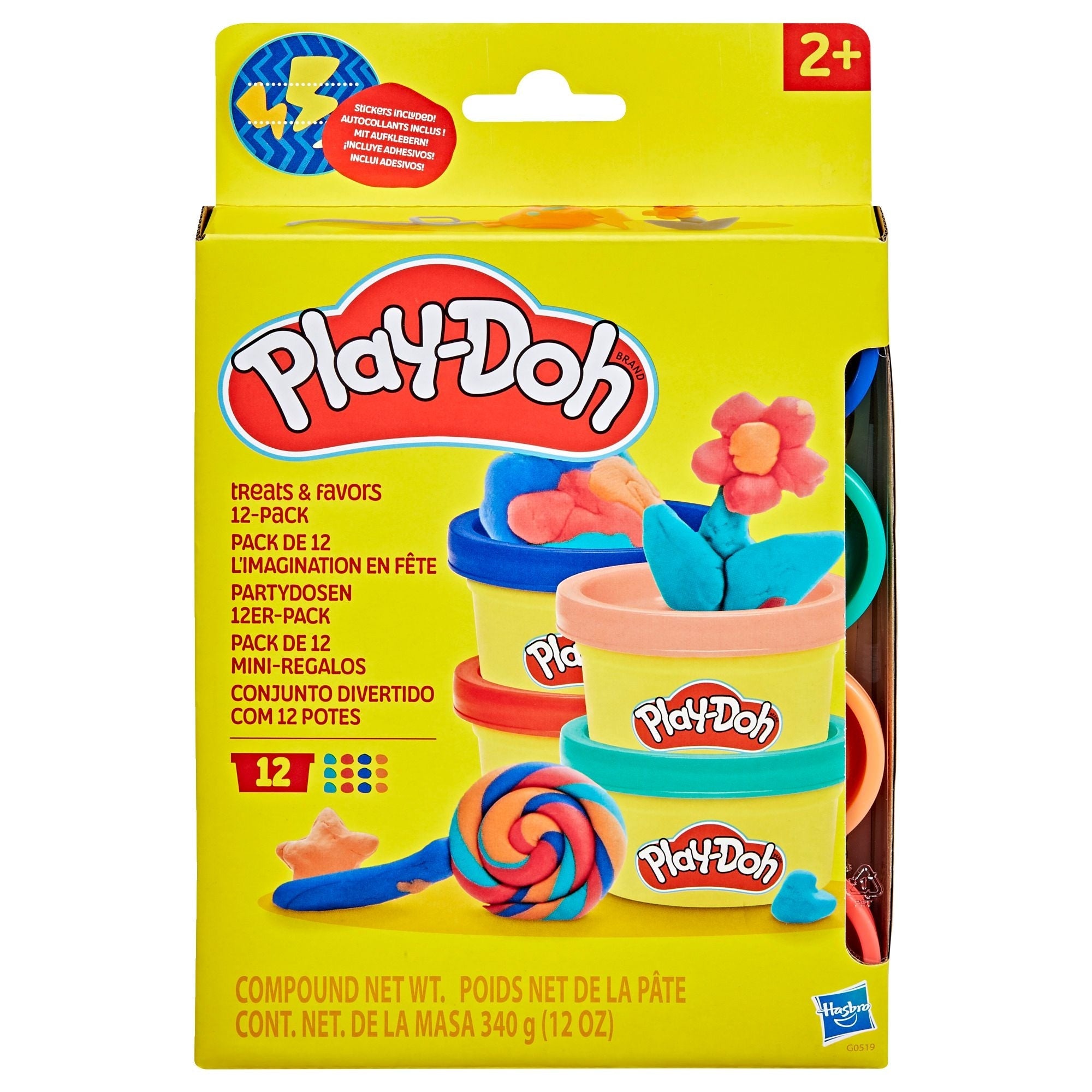 Play-Doh 4-Farben-Share-Bag für Partys, 1-oz, 12-pc