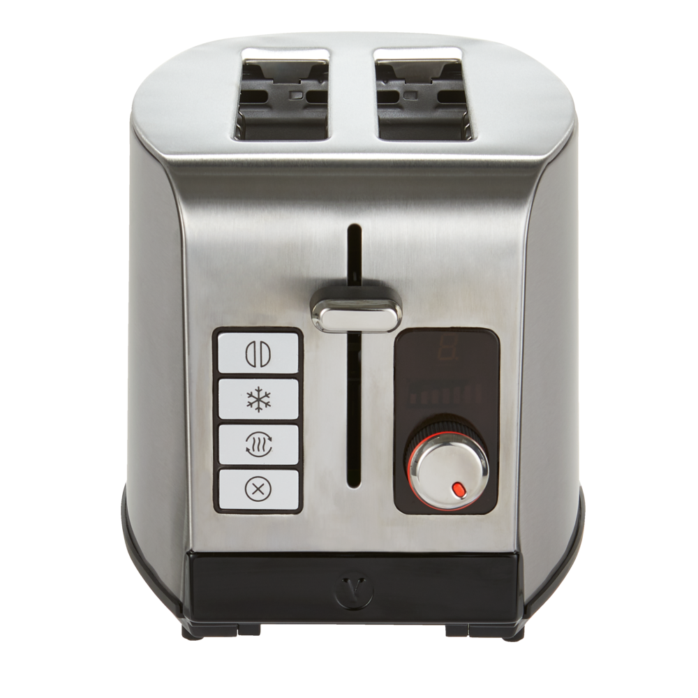 Vida by PADERNO Digitaler Edelstahl-Toaster, 2-Scheiben
