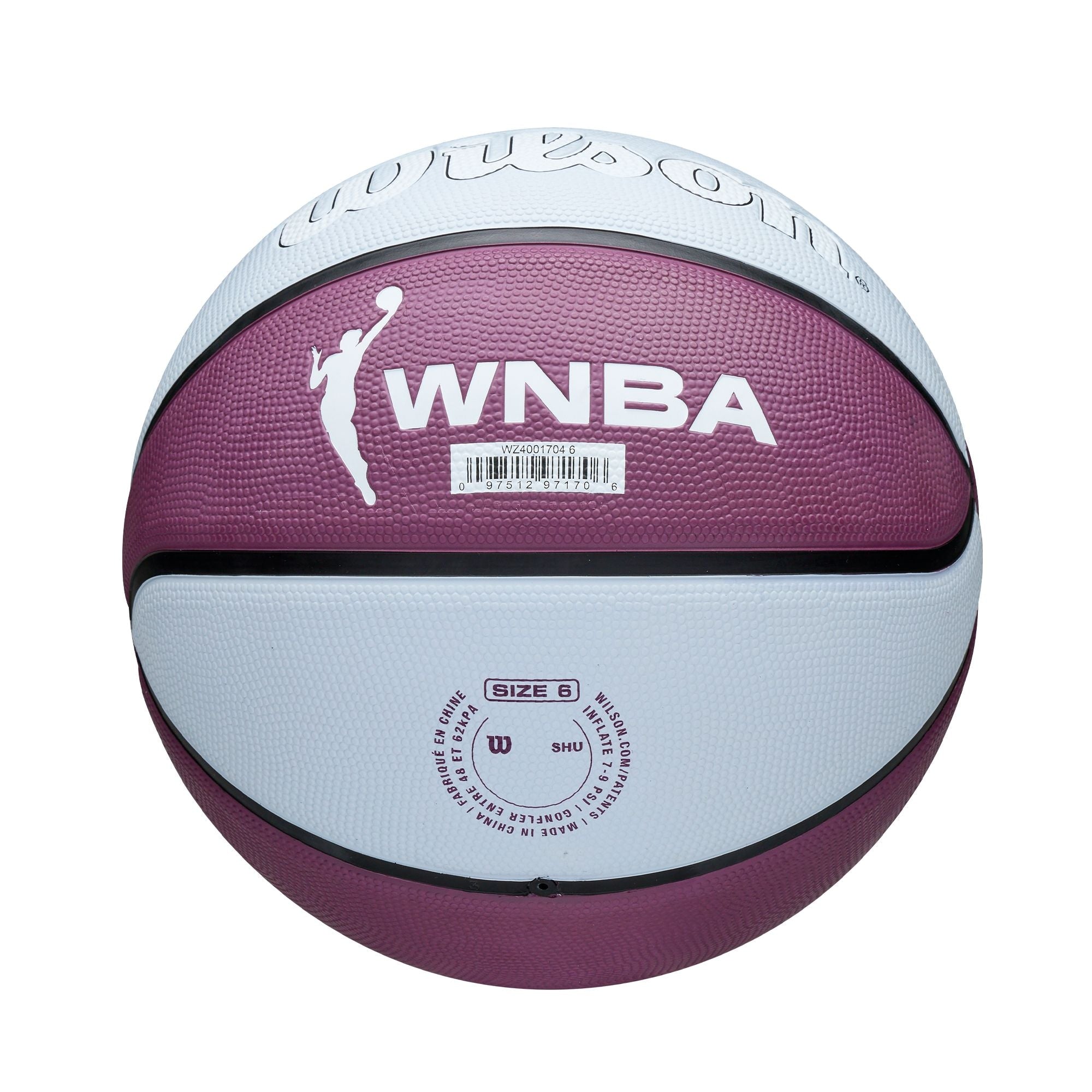 Wilson WNBA toronto tempo team tribute basketball, offizielle Größe 6 (28,5-in), lila