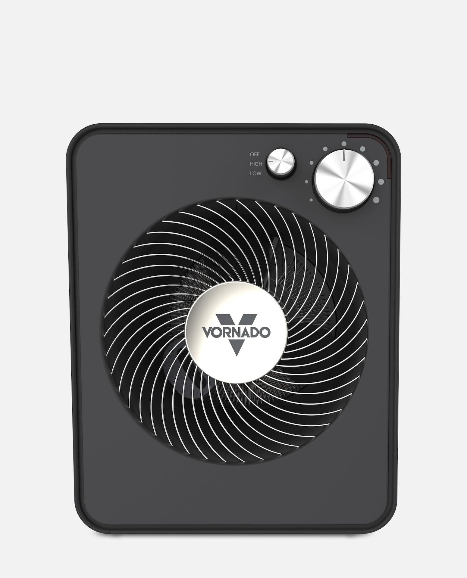 Vornado VMHi300 Ganzraum-Metallheizung mit einstellbarem Thermostat, sturmgrau