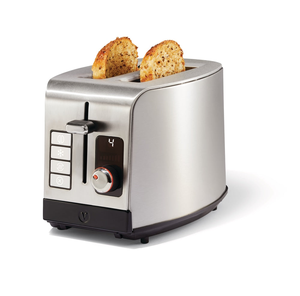 Vida by PADERNO Digitaler Edelstahl-Toaster, 2-Scheiben