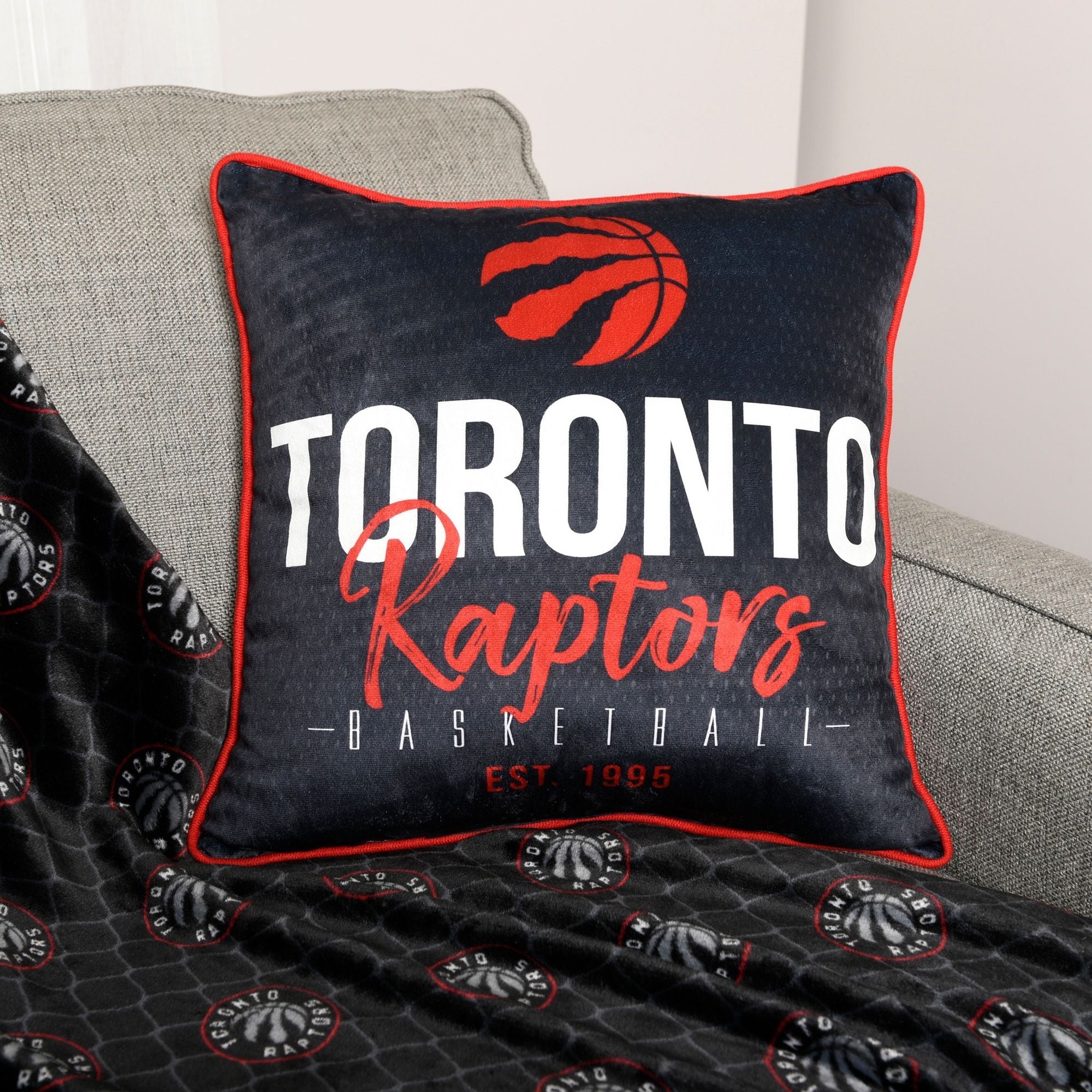 NBA 1995 Dekor werfen Kissen für Fans, schwarz, 18-in x 18-in