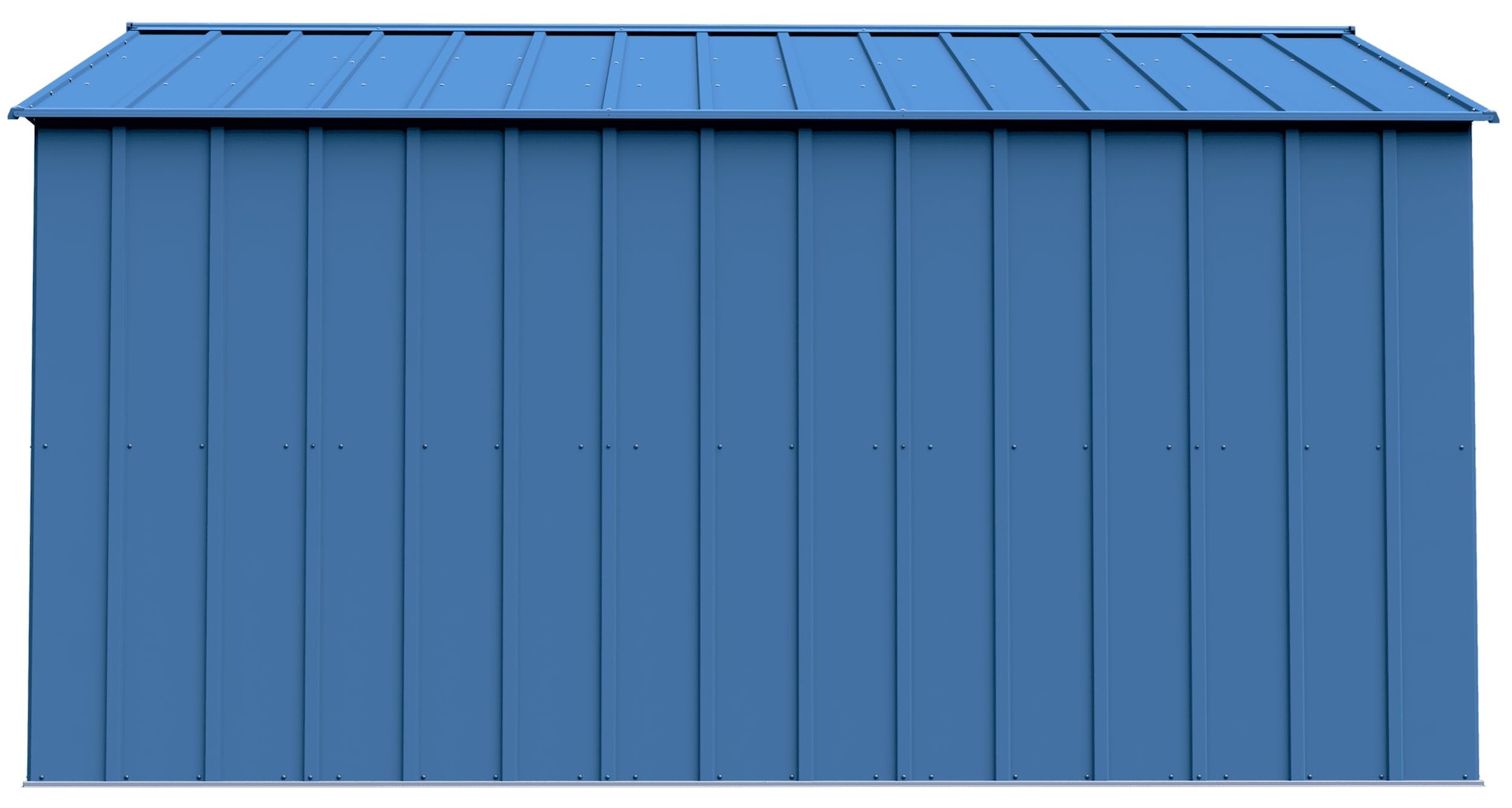 Arrow Klassisches 14x12-ft blau graues korrosionsbeständiges Stahlschuppen