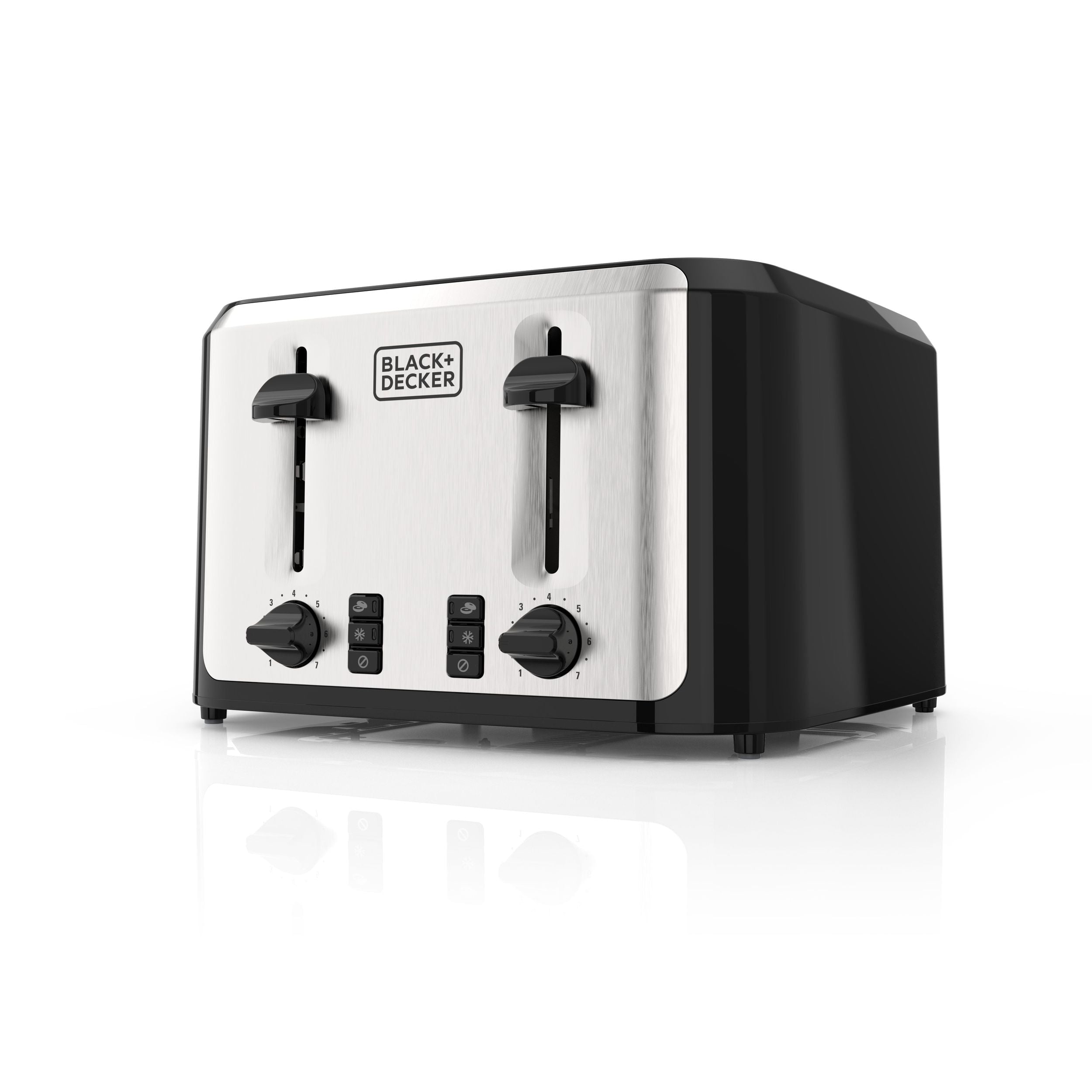 Black & Decker extra breite Slots Toaster mit 7 Einstellungen, 4-Scheiben