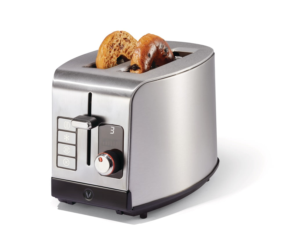 Vida by PADERNO Digitaler Edelstahl-Toaster, 2-Scheiben