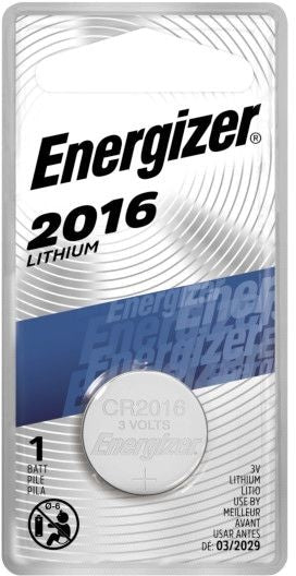 Energizer 3V / 3 Volt Lithium-Münzenzelle CR2016 Batterie für Uhren und Elektronik, 1-pk
