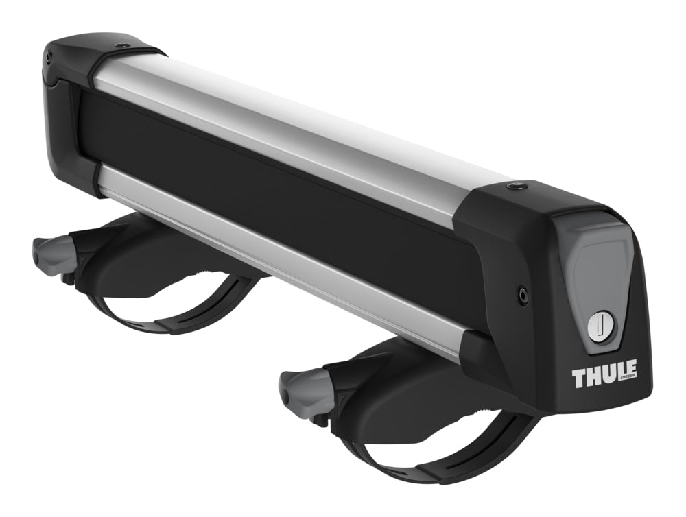 Thule Snowpack Edelstahldachträger Ski/Snowboardträger, mittel, schwarz, 2-pc