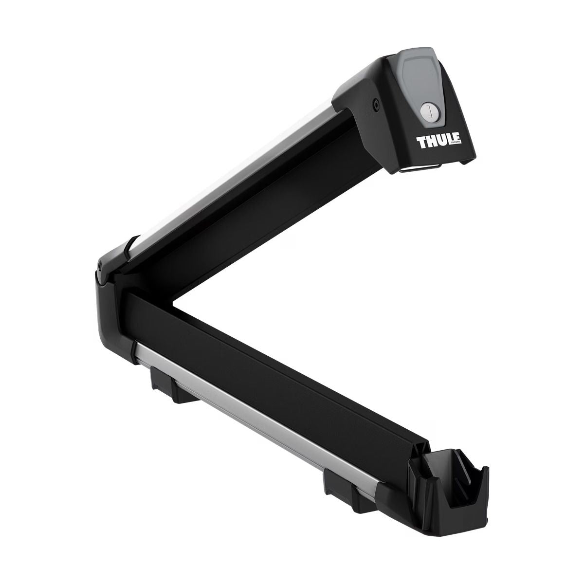 Thule Snowpack Edelstahldachträger Ski/Snowboardträger, mittel, schwarz, 2-pc