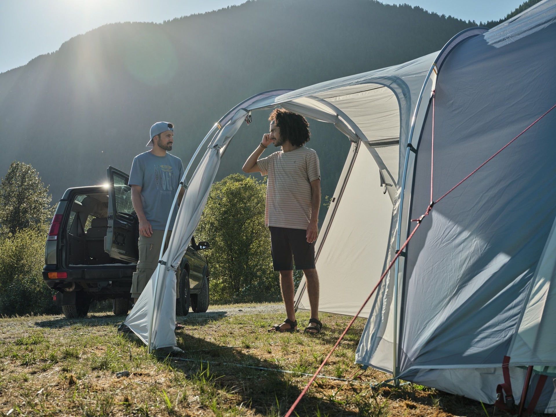 Woods vardo 6-Personen-Campingzelt, blau