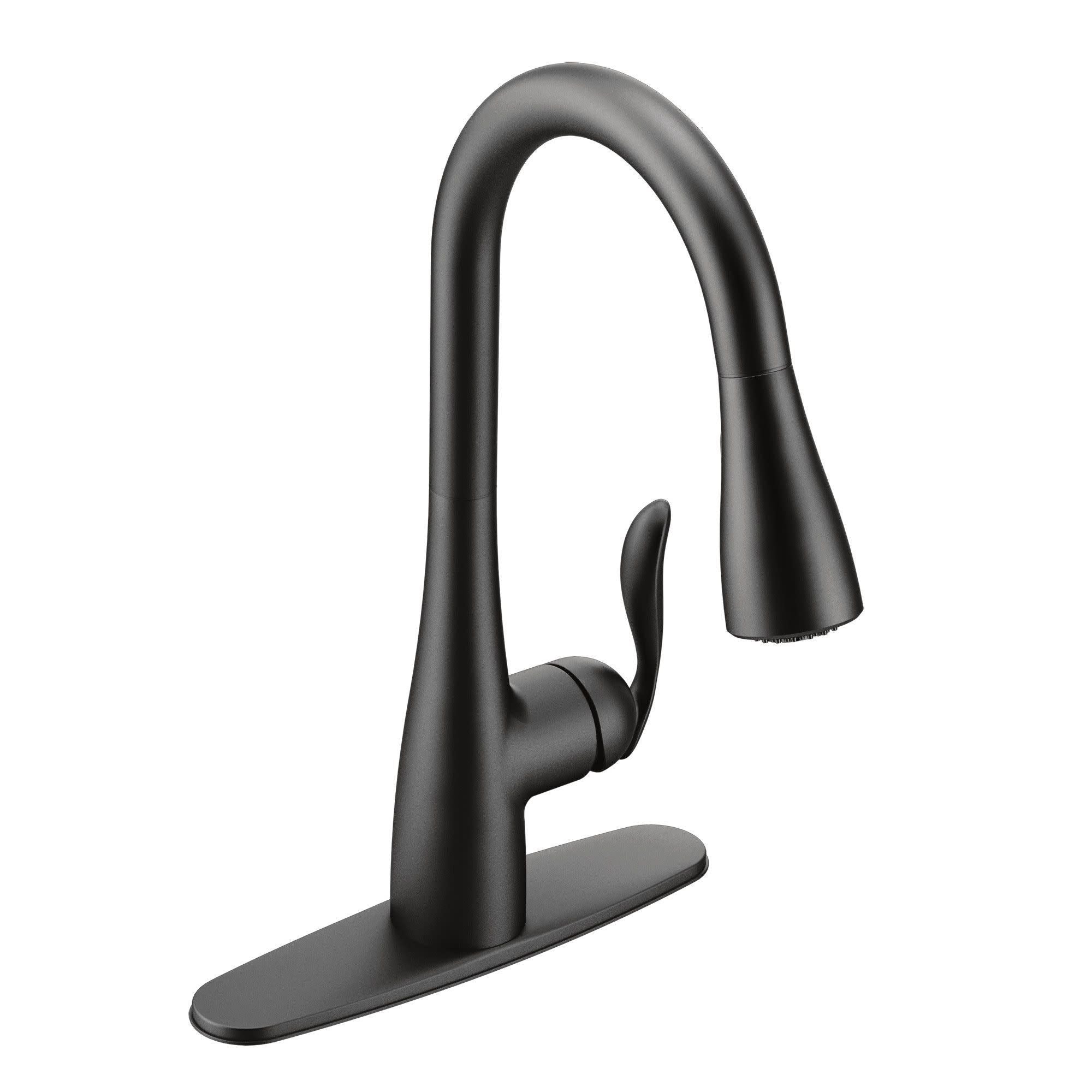 Moen arhorn single handle modern pull down küchenhahn mit reflex & power sauber, matt schwarz