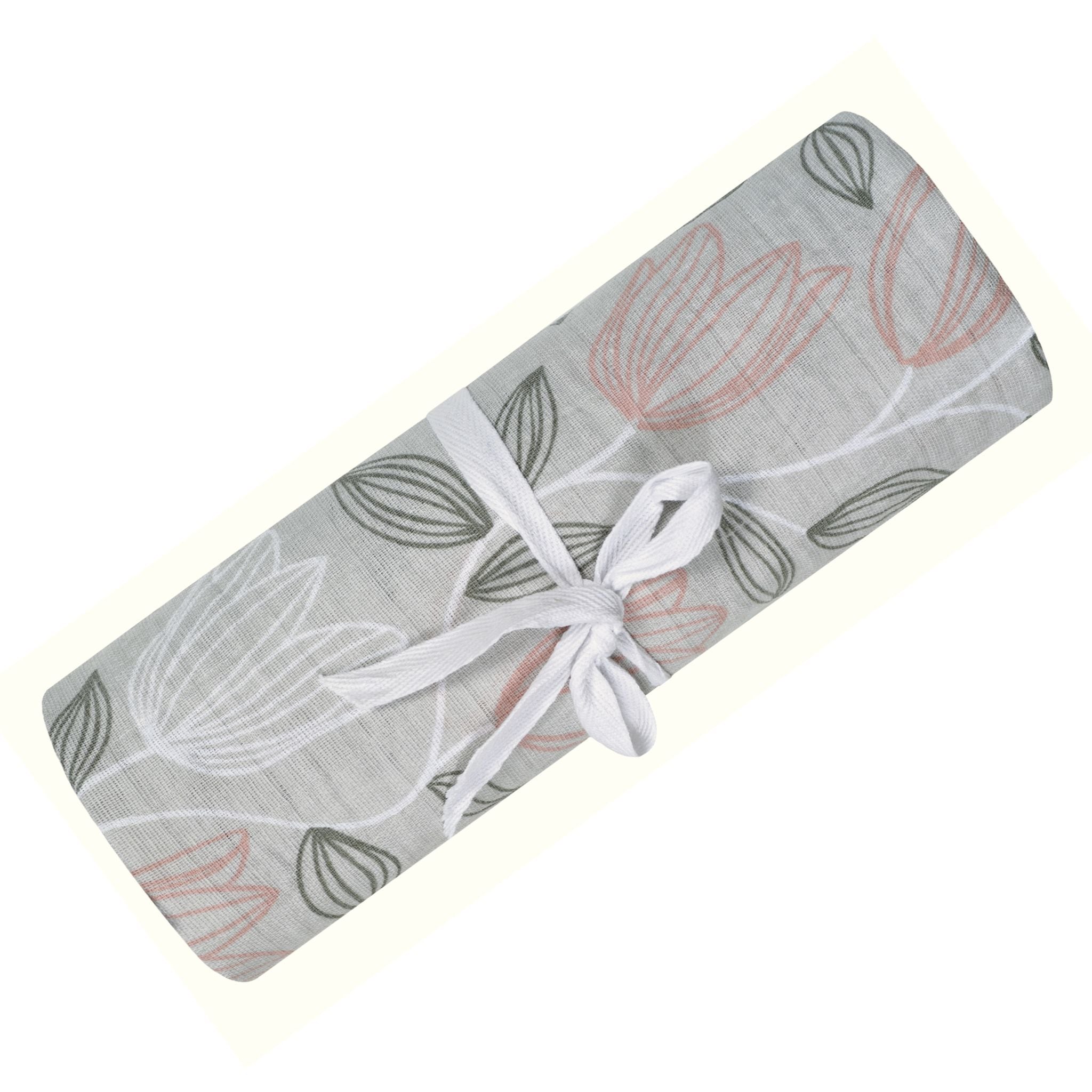 Perlimpinpin Baumwollmuschel-Baby-Swaddledecke, Tulpen