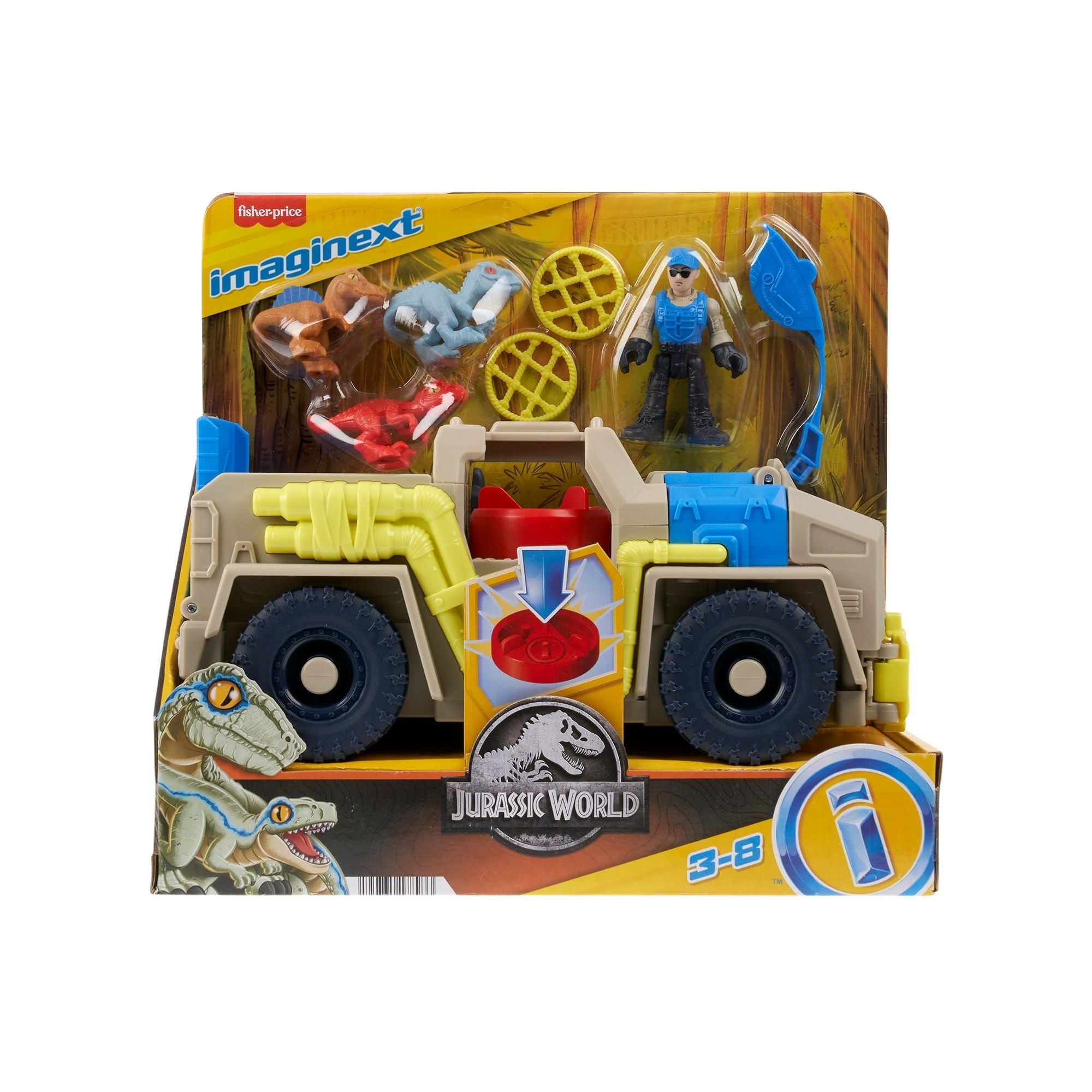 Fisher Price Imaginext Jurassic World Tracker Fahrzeug