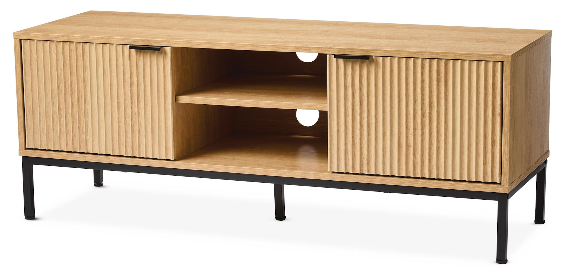 Canvas byward scallop TV stand, eiche