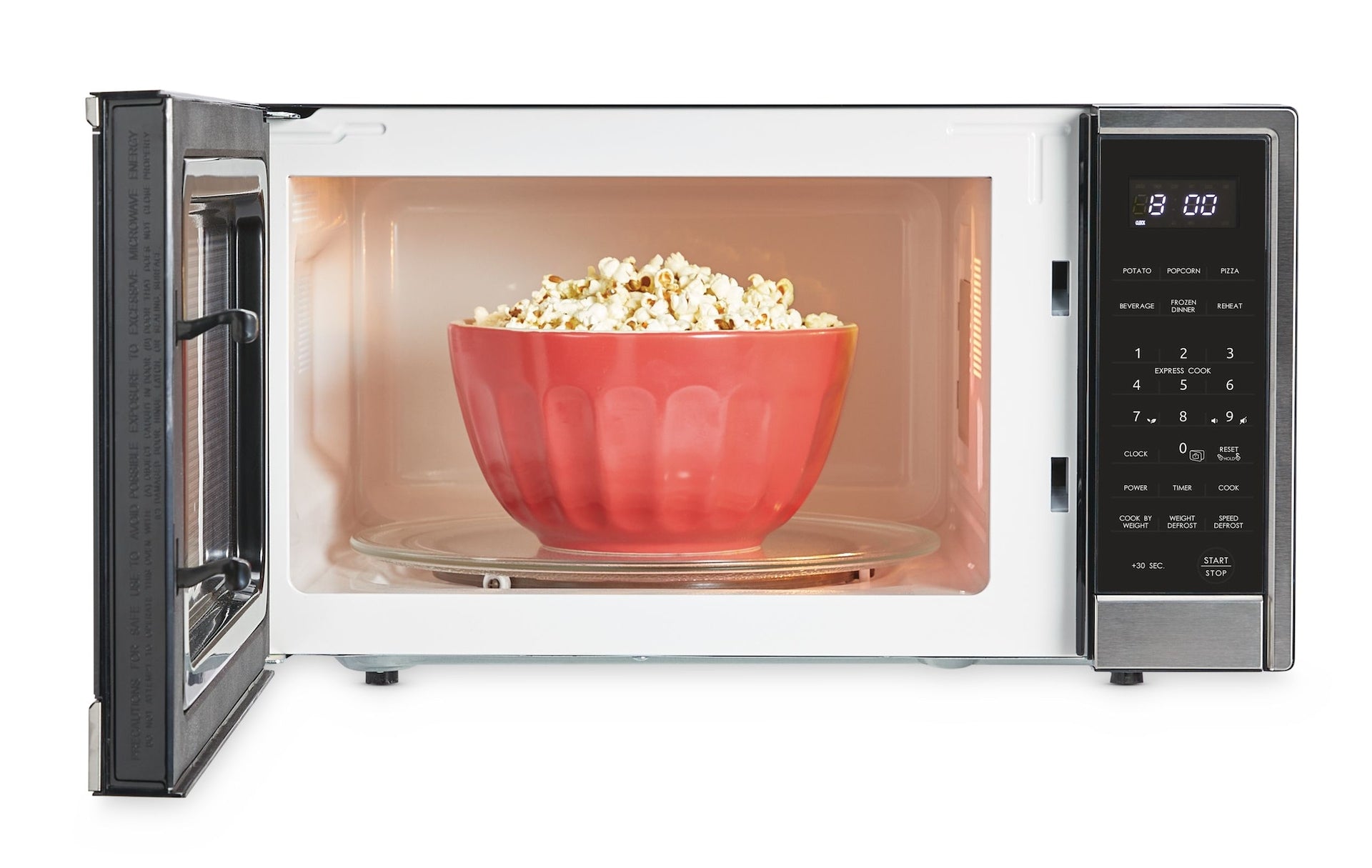 MasterChef Mikrowelle, Edelstahl, 1,3-cu-ft