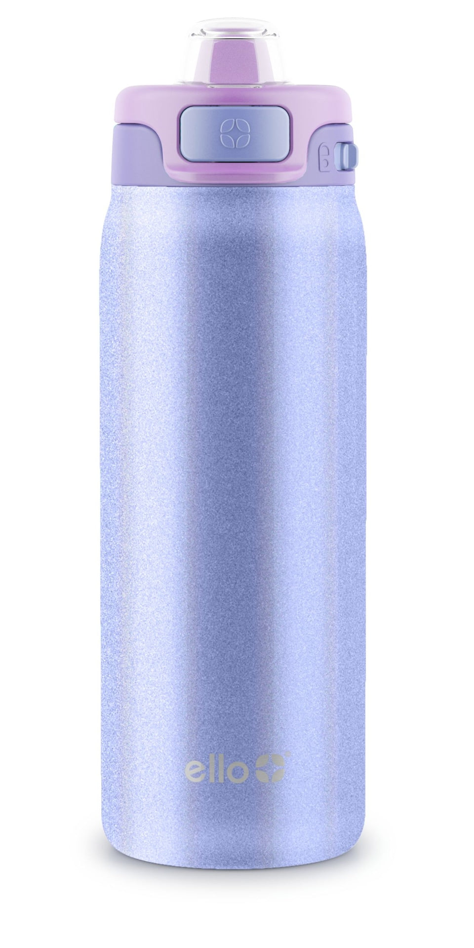 ello Pop & Fill wiederverwendbare Wasserflasche aus Edelstahl mit Schnellfülldeckel, 18-Unzen, verschiedene Farben
