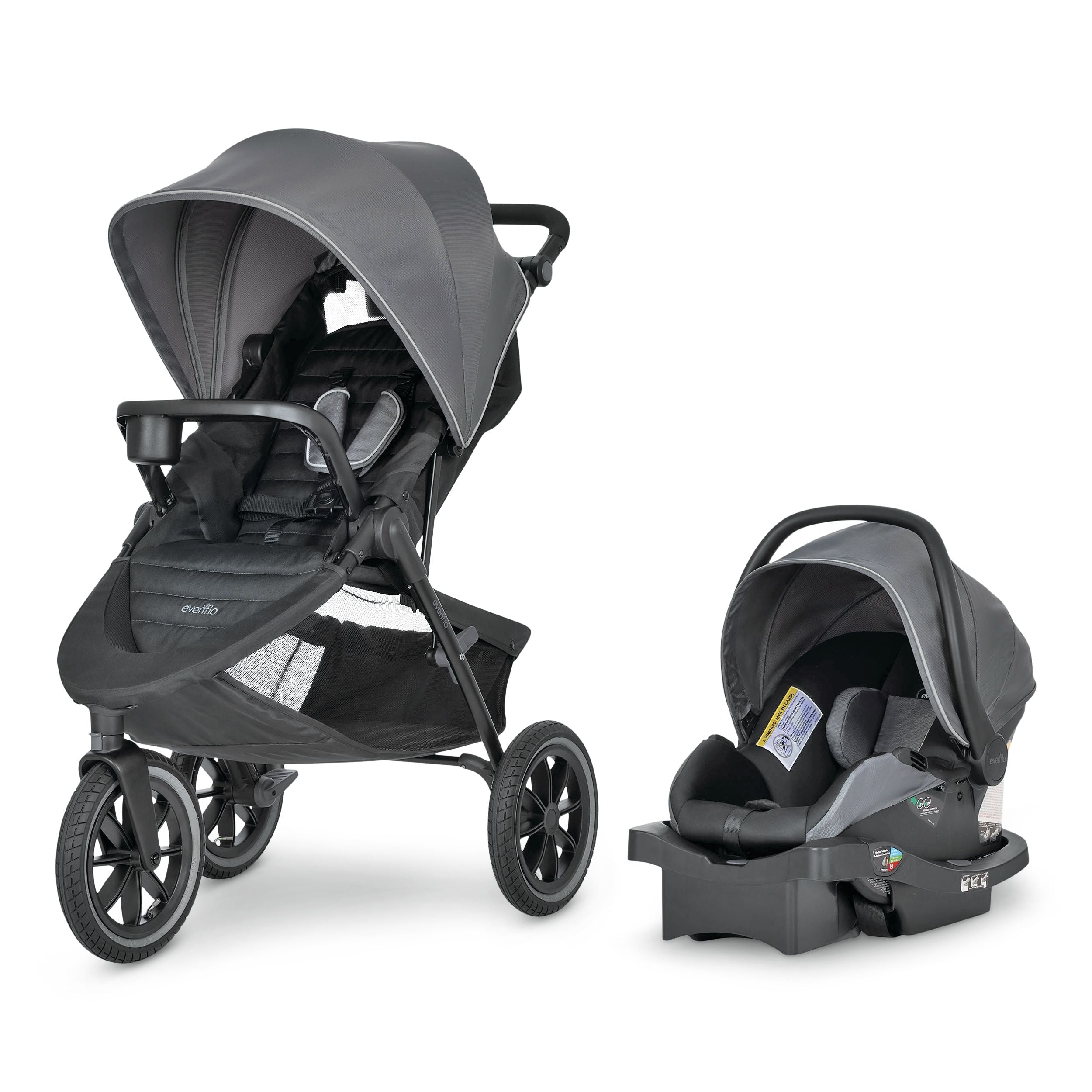 Evenflo Folio3 leichtes Stroll & Jog Reisesystem, sortiert