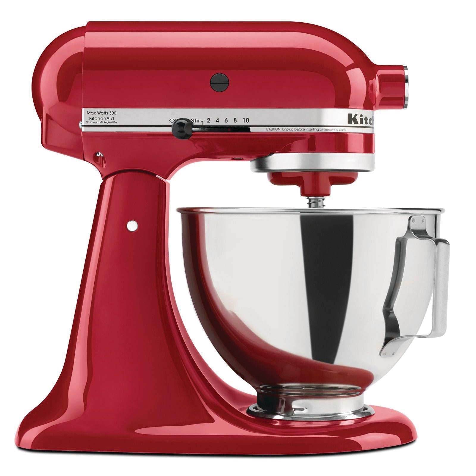 KitchenAid 4,5 Quart Tilt-Head Standmixer mit 10 Gängen, Empire Red