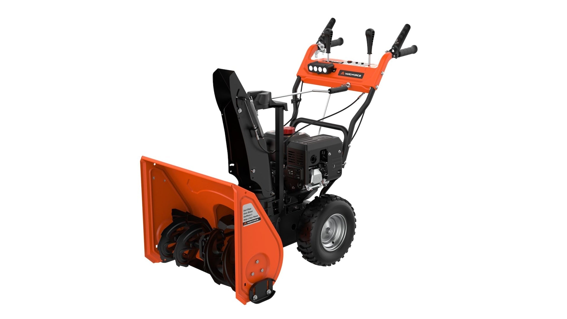 YardForce 24-in 212cc 2-stufiger Schneebläser mit Stahlrutsche