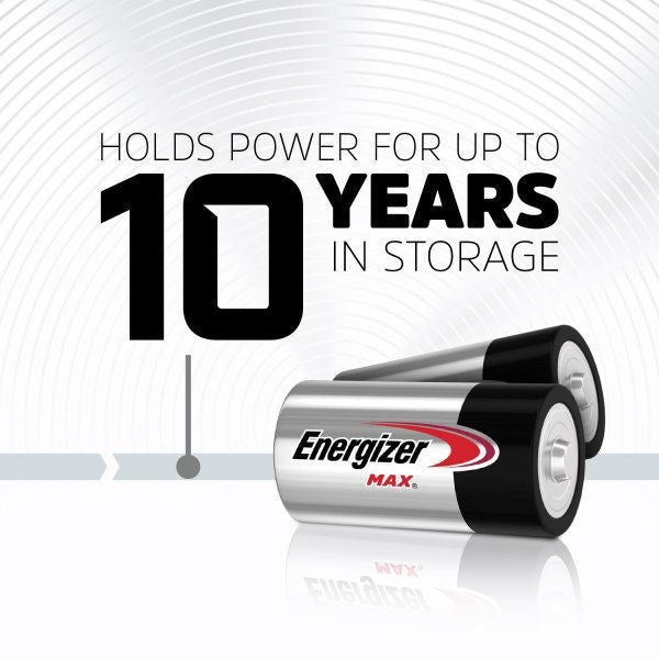 Energizer max 2-pk c alkalische Batterien, langlebig, Allzweck