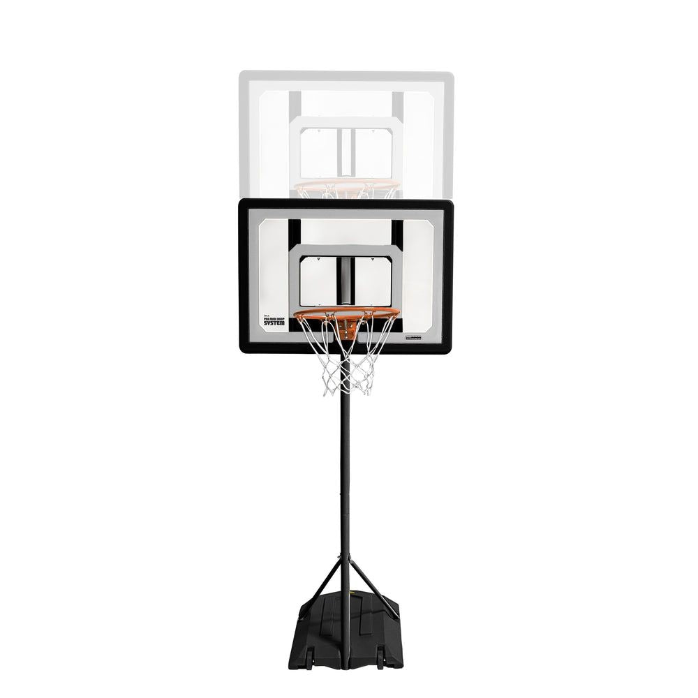 SKLZ Pro Mini Kinder tragbares verstellbares Basketball-Backboard am Pool, Reifen & Netzsystem mit Ball, 33-in