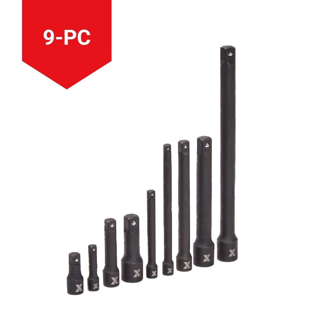 MAXIMUM Schlagextensionsstab, 9-pc, sae/metric, CRMO