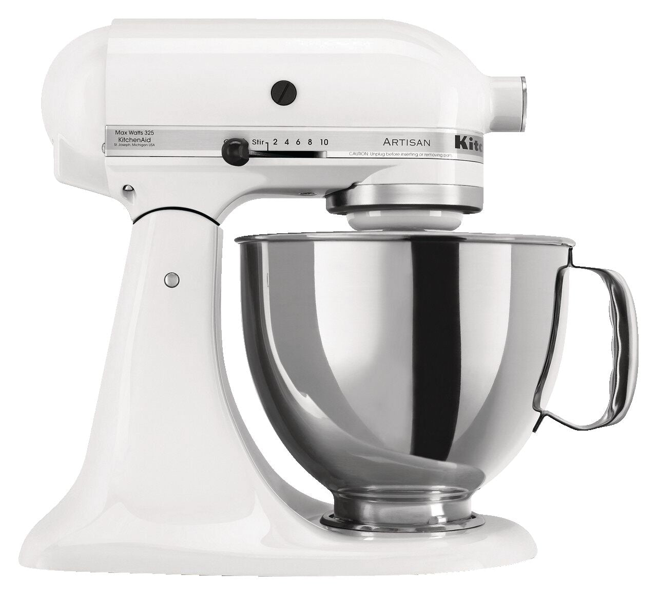 KitchenAid handwerklicher 5-Quart-Kippkopf-Ständermischer, weiß